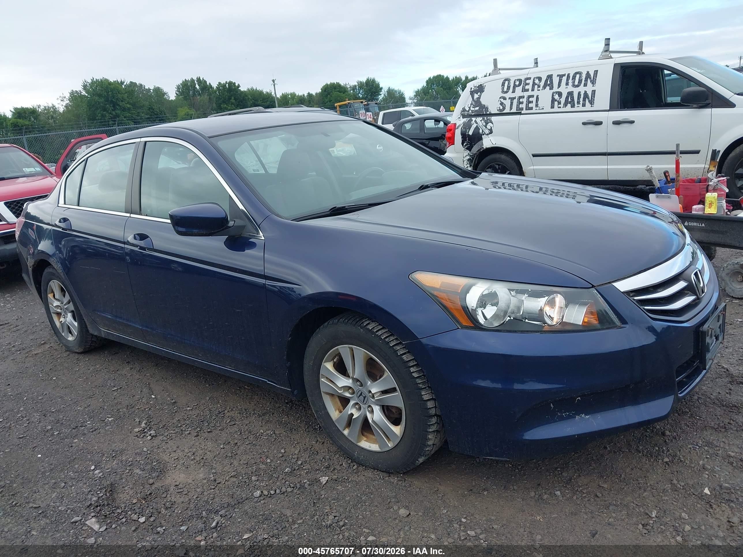 2011 Honda Accord 2.4 Lx-p Dark Blue vin: 1HGCP2F45BA040118