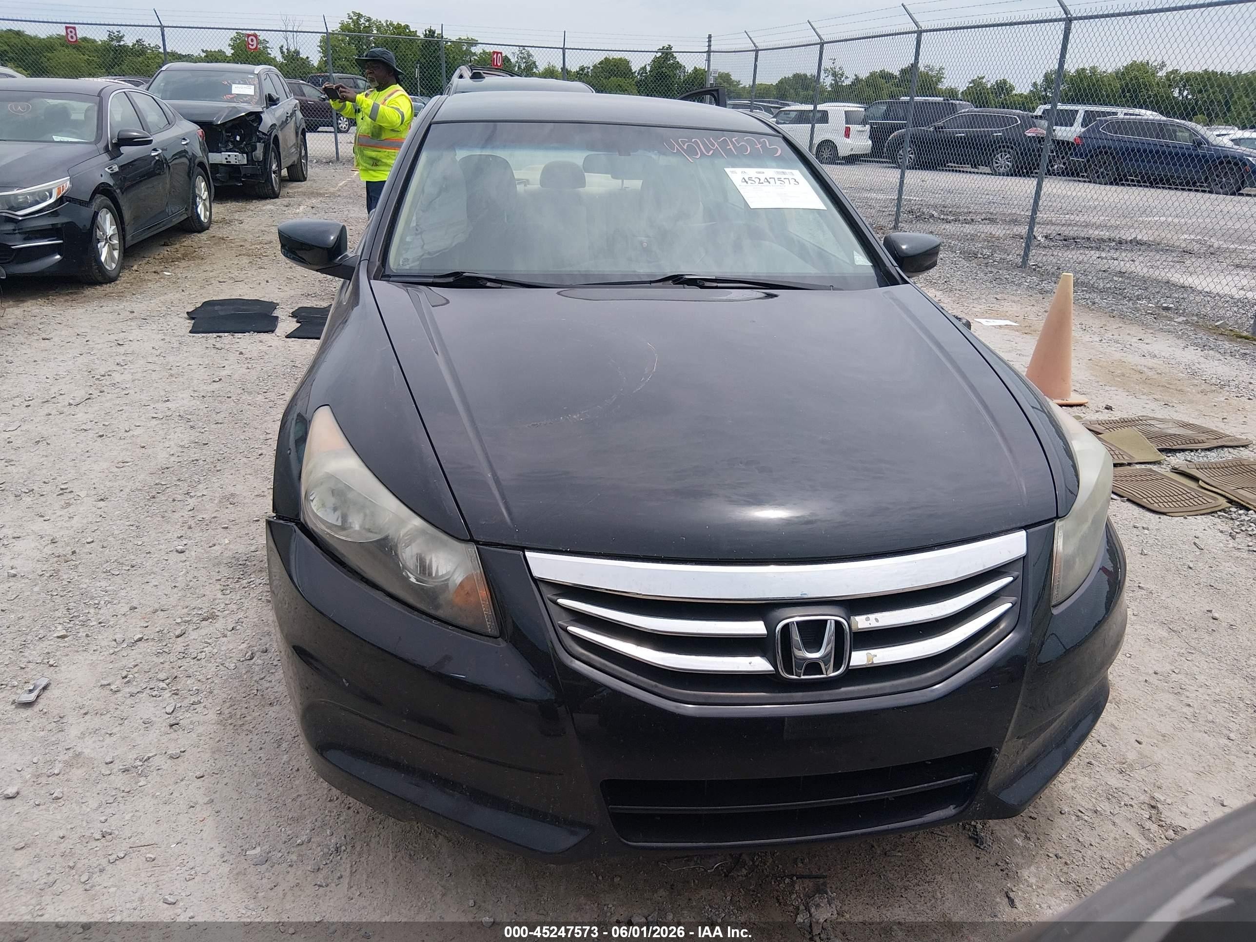 2011 Honda Accord 2.4 Lx-p Black vin: 1HGCP2F45BA056447