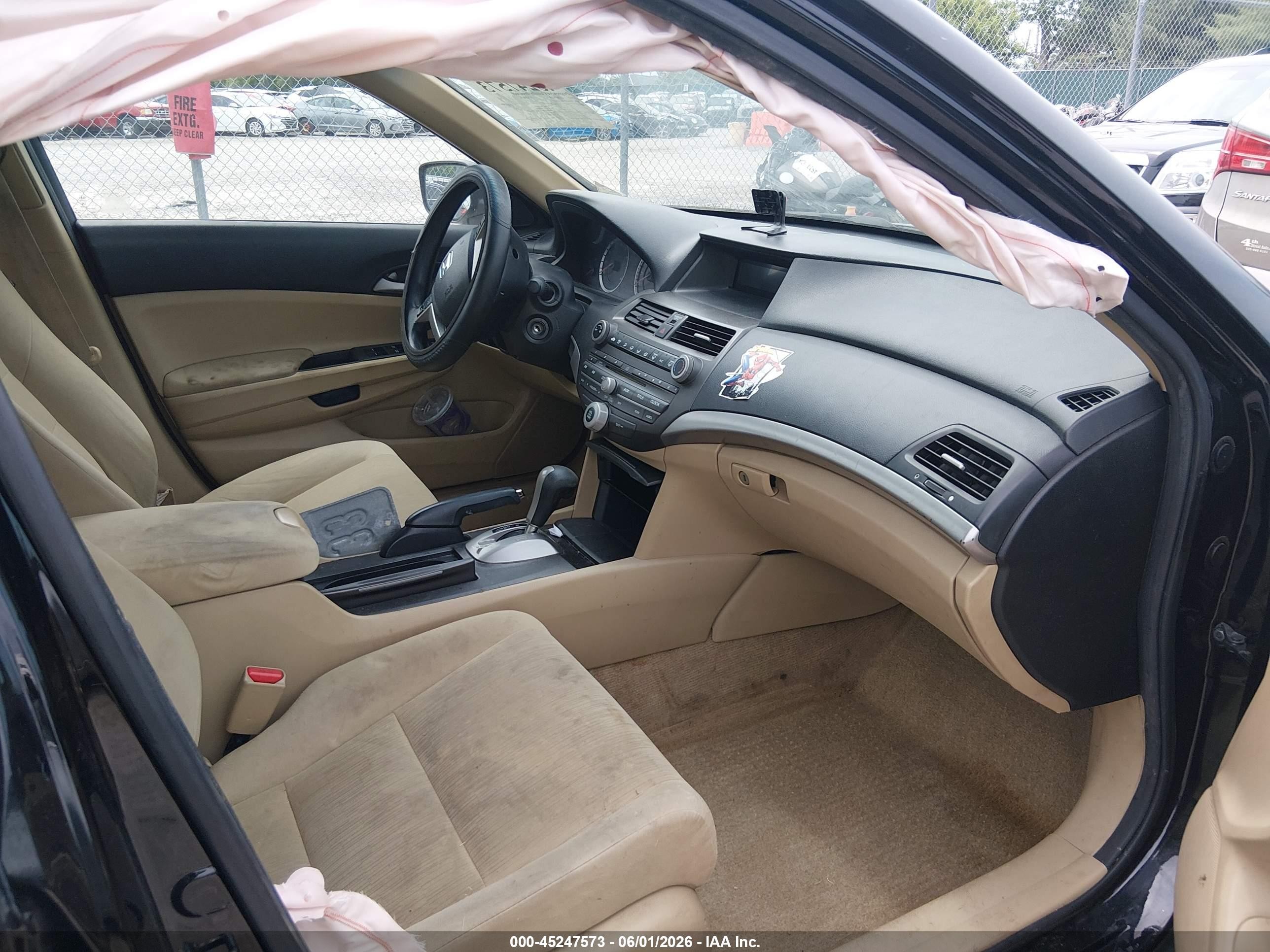 2011 Honda Accord 2.4 Lx-p Black vin: 1HGCP2F45BA056447