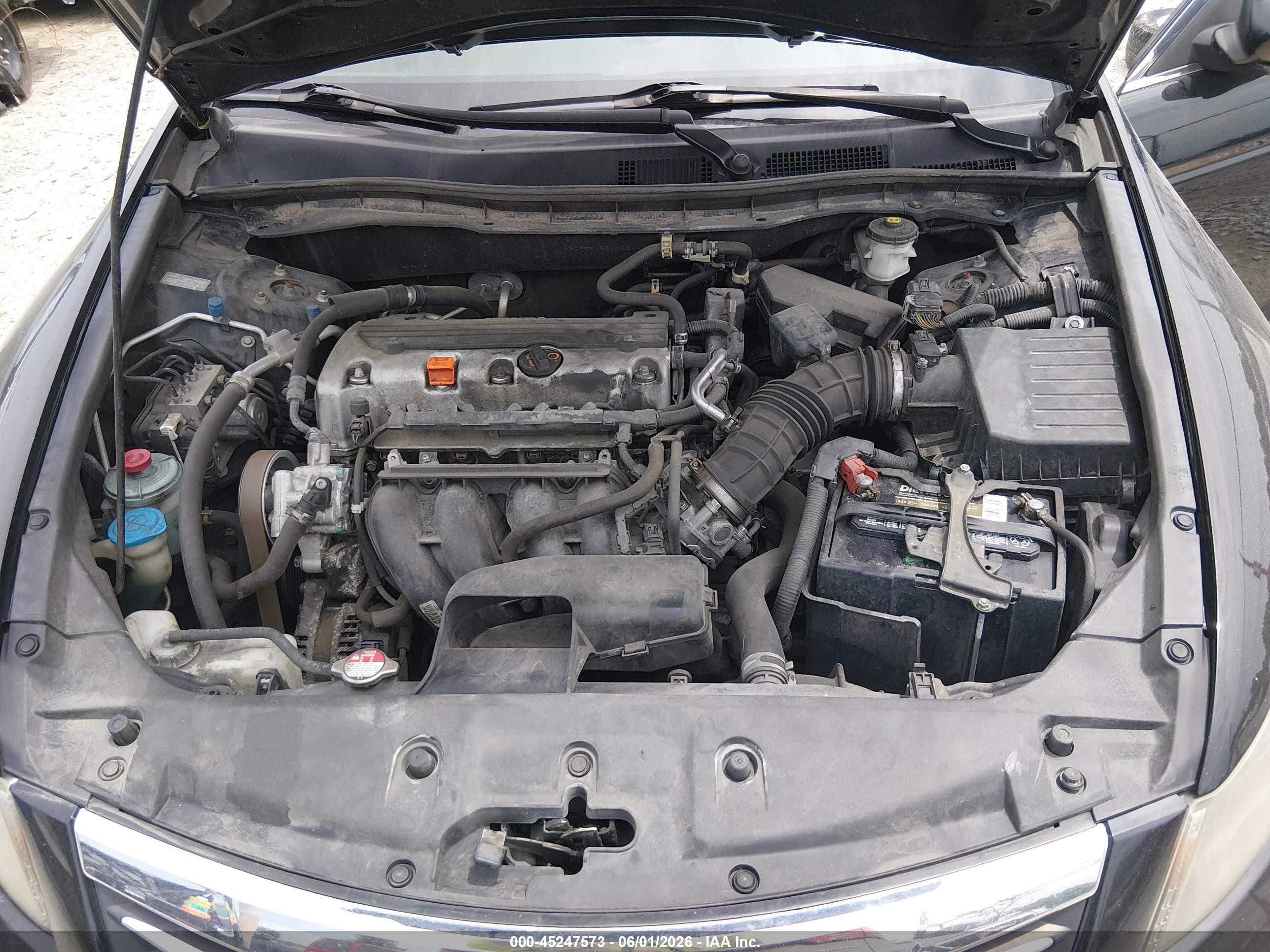 2011 Honda Accord 2.4 Lx-p Black vin: 1HGCP2F45BA056447