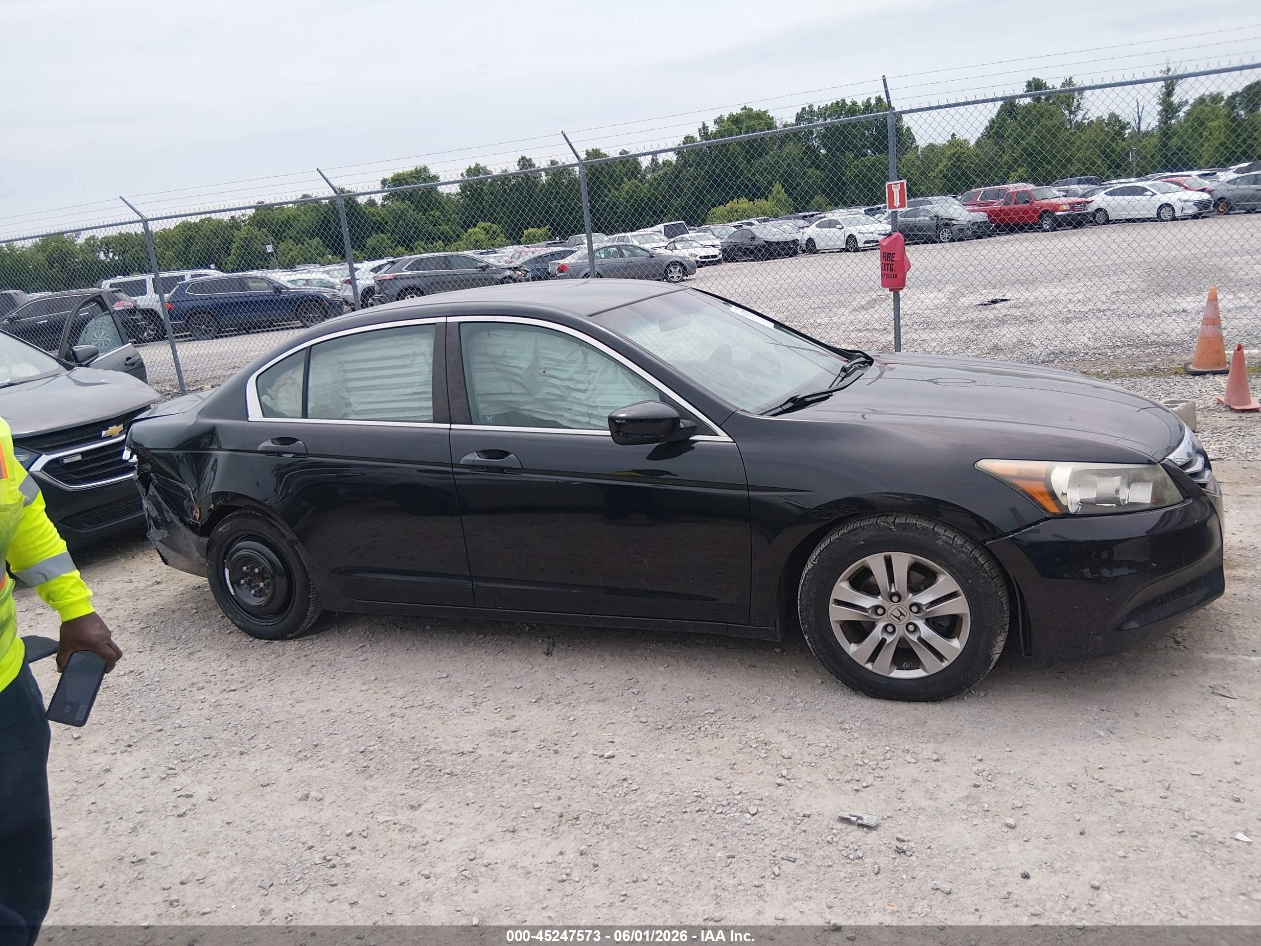 2011 Honda Accord 2.4 Lx-p Black vin: 1HGCP2F45BA056447