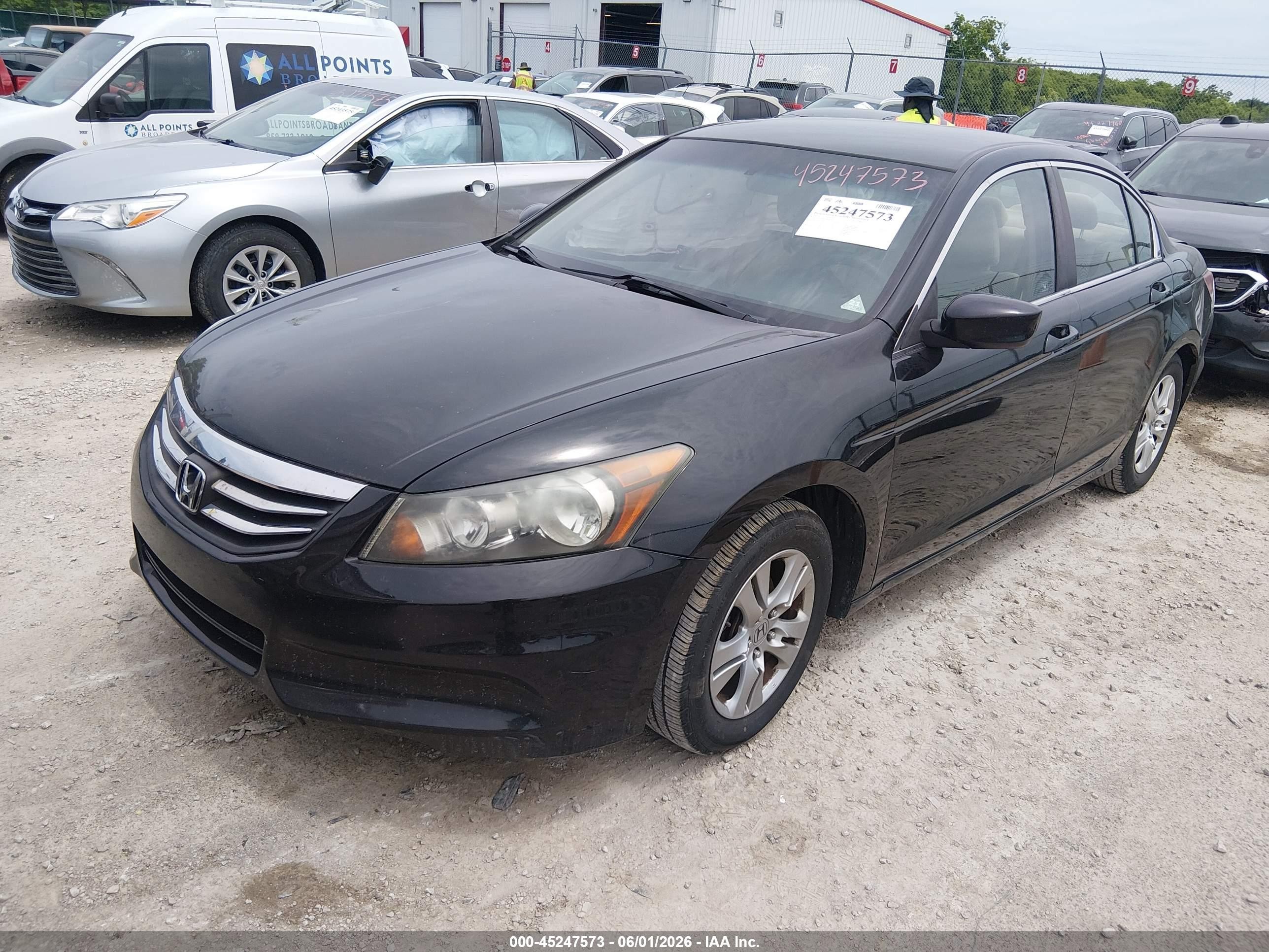 2011 Honda Accord 2.4 Lx-p Black vin: 1HGCP2F45BA056447
