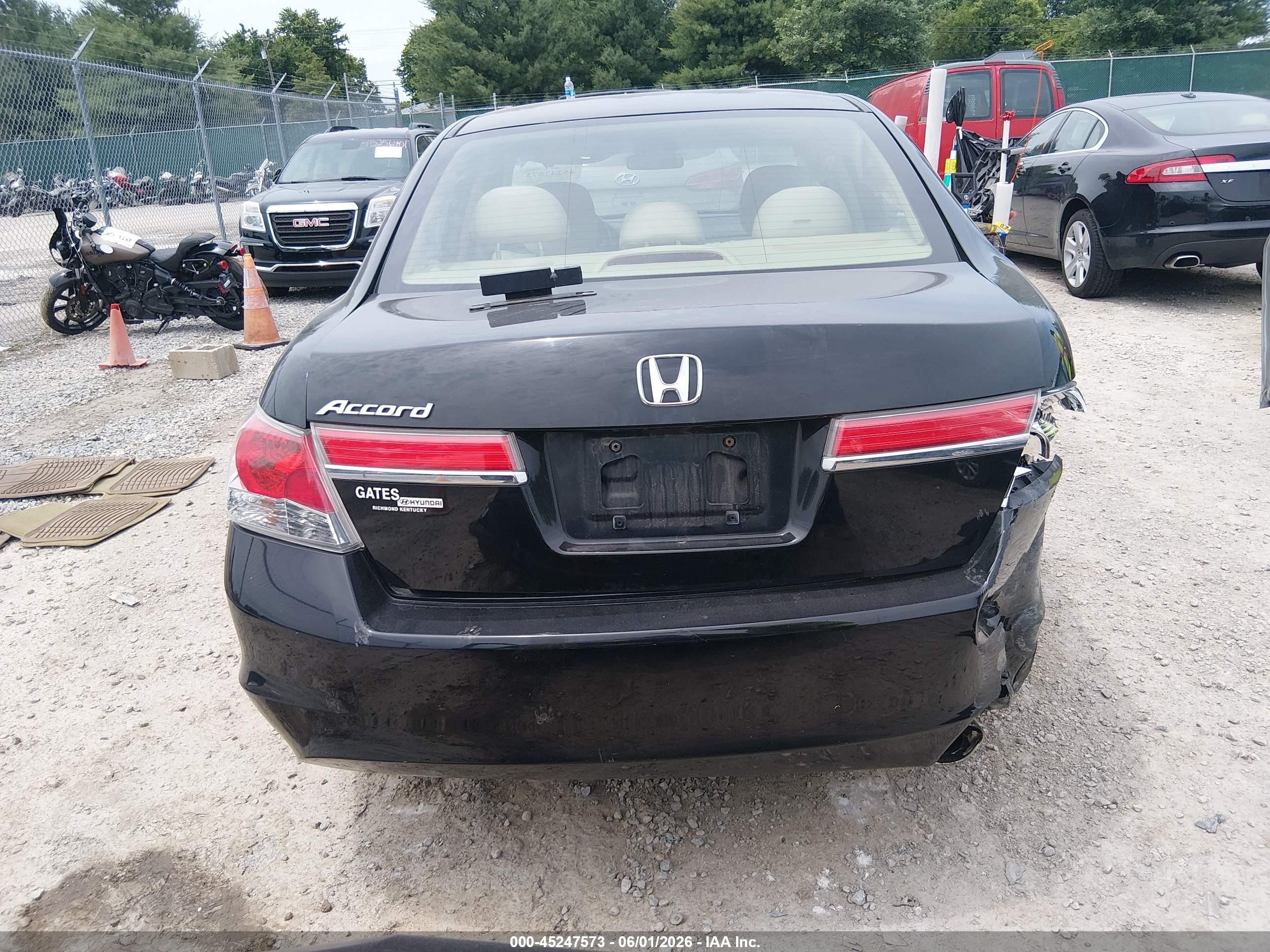 2011 Honda Accord 2.4 Lx-p Black vin: 1HGCP2F45BA056447