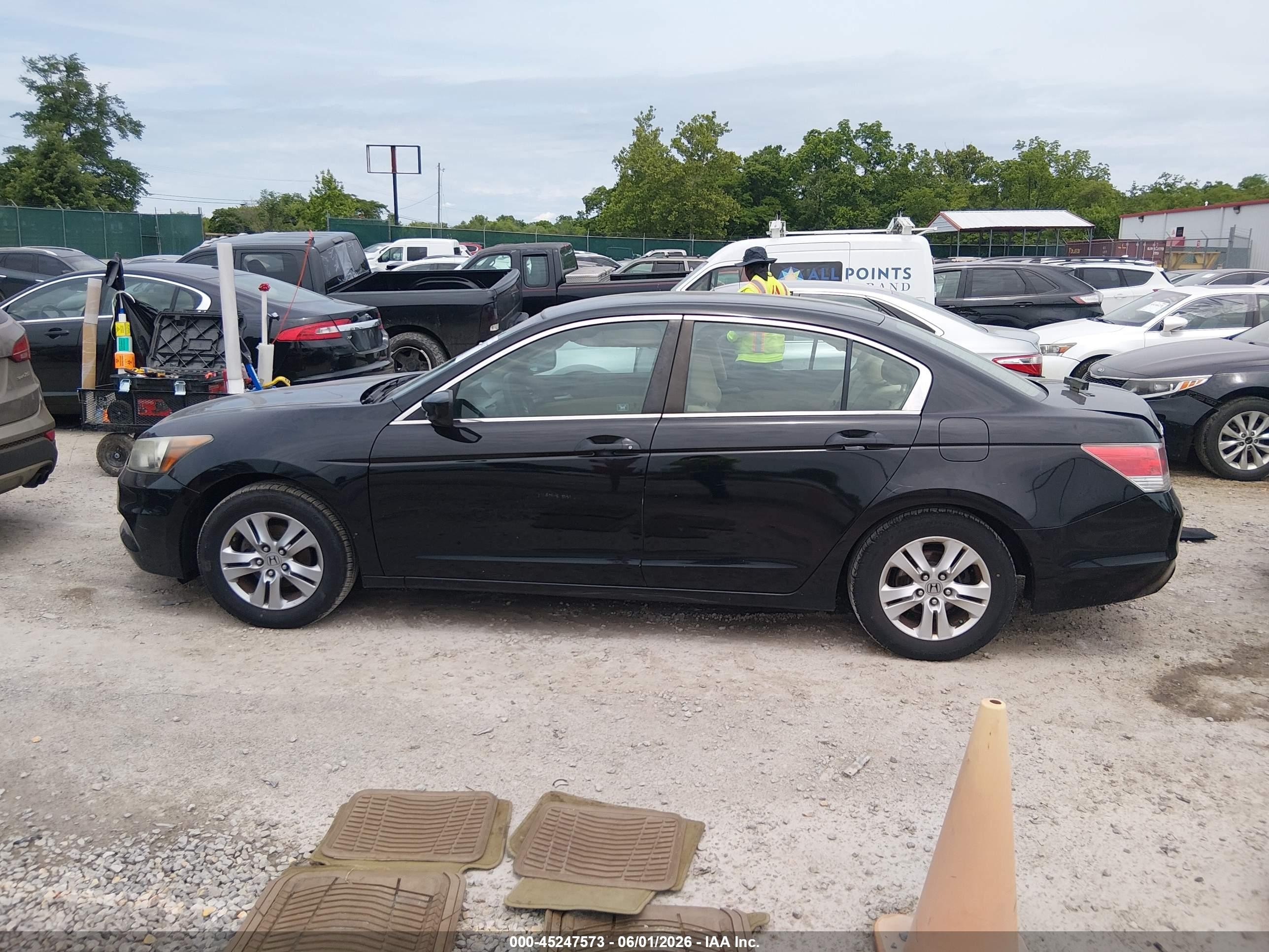 2011 Honda Accord 2.4 Lx-p Black vin: 1HGCP2F45BA056447