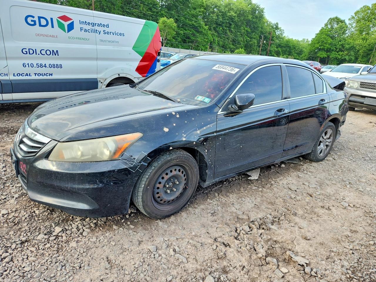 2011 Honda Accord Lxp Black vin: 1HGCP2F45BA145855