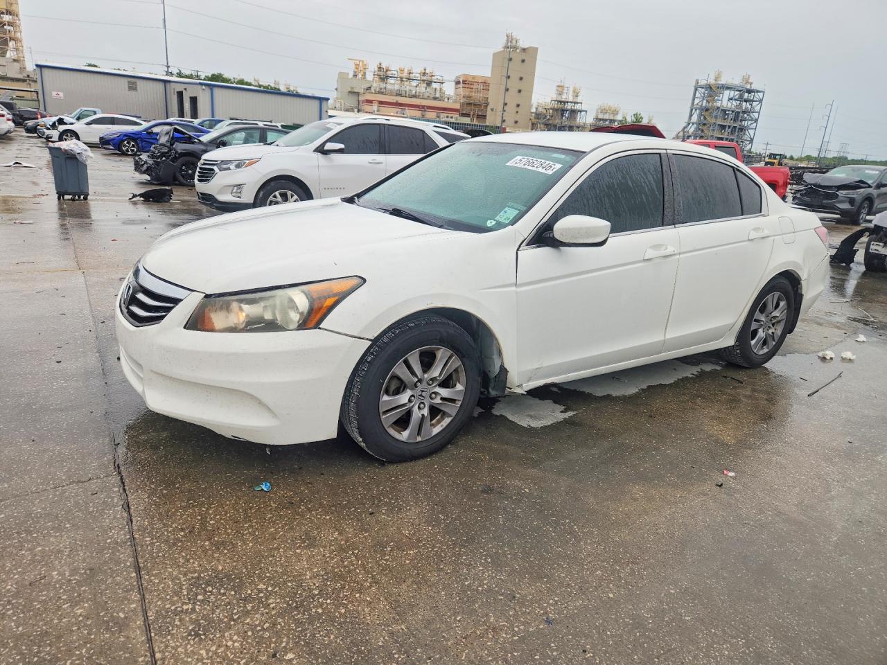 2012 Honda Accord Lxp Белый vin: 1HGCP2F45CA143685