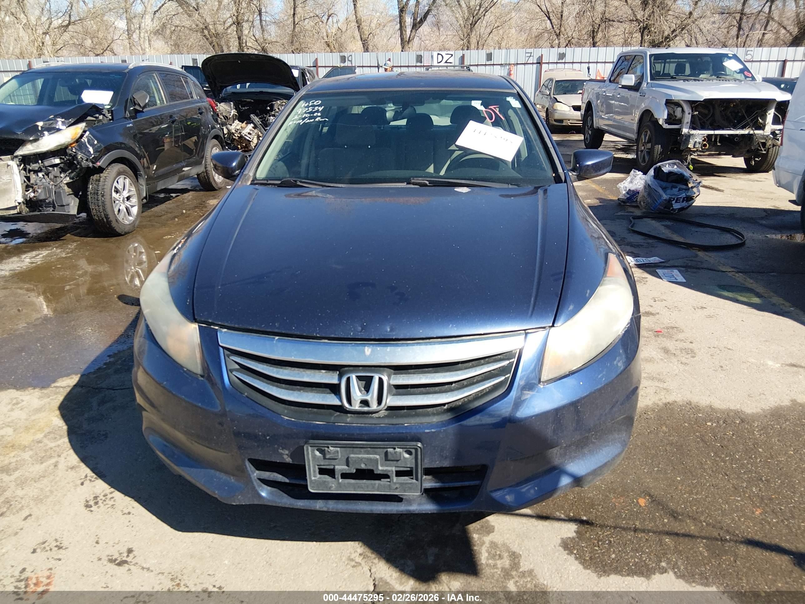 2012 Honda Accord 2.4 Lx-p Синий vin: 1HGCP2F45CA160986