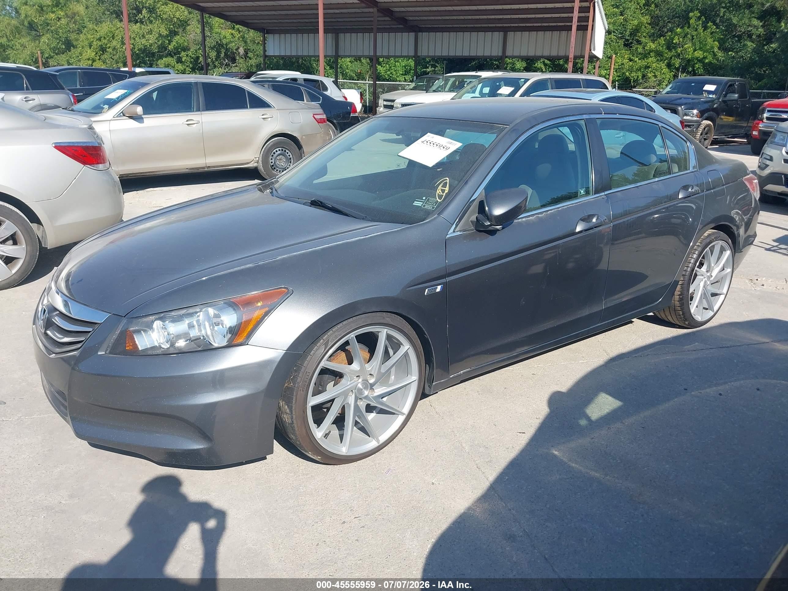 2012 Honda Accord 2.4 Lx-p Gray vin: 1HGCP2F45CA173804