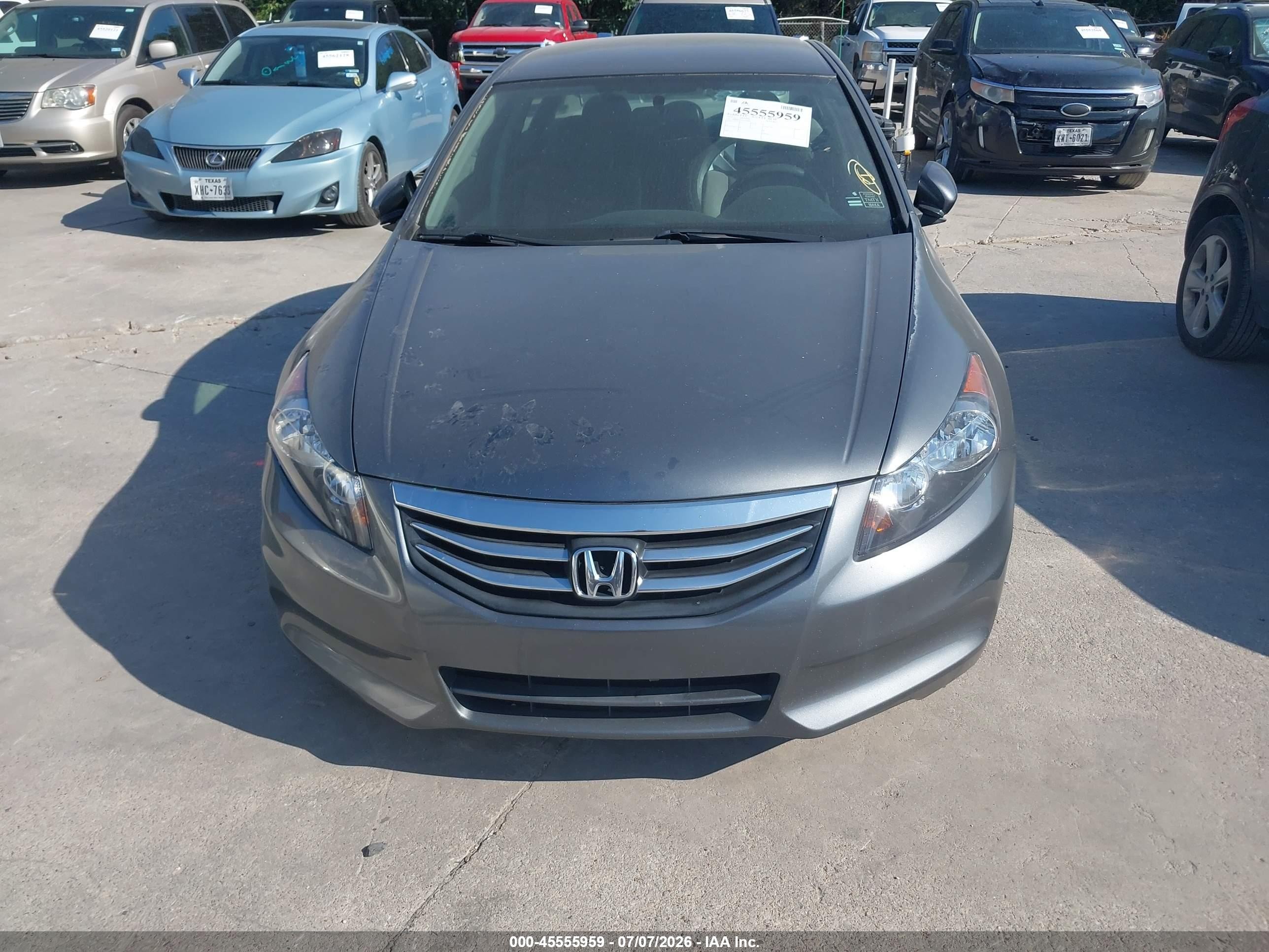 2012 Honda Accord 2.4 Lx-p Gray vin: 1HGCP2F45CA173804