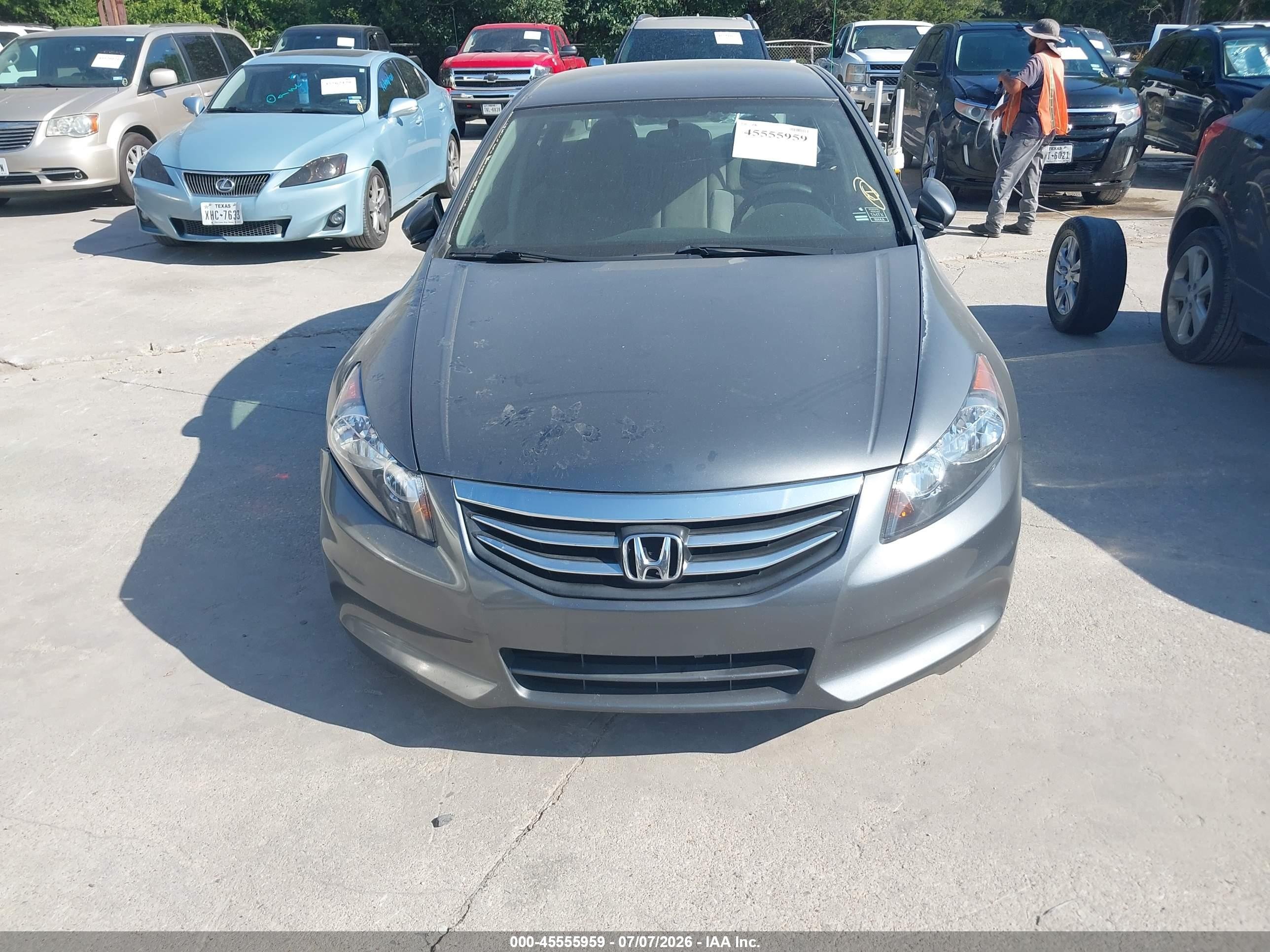 2012 Honda Accord 2.4 Lx-p Gray vin: 1HGCP2F45CA173804