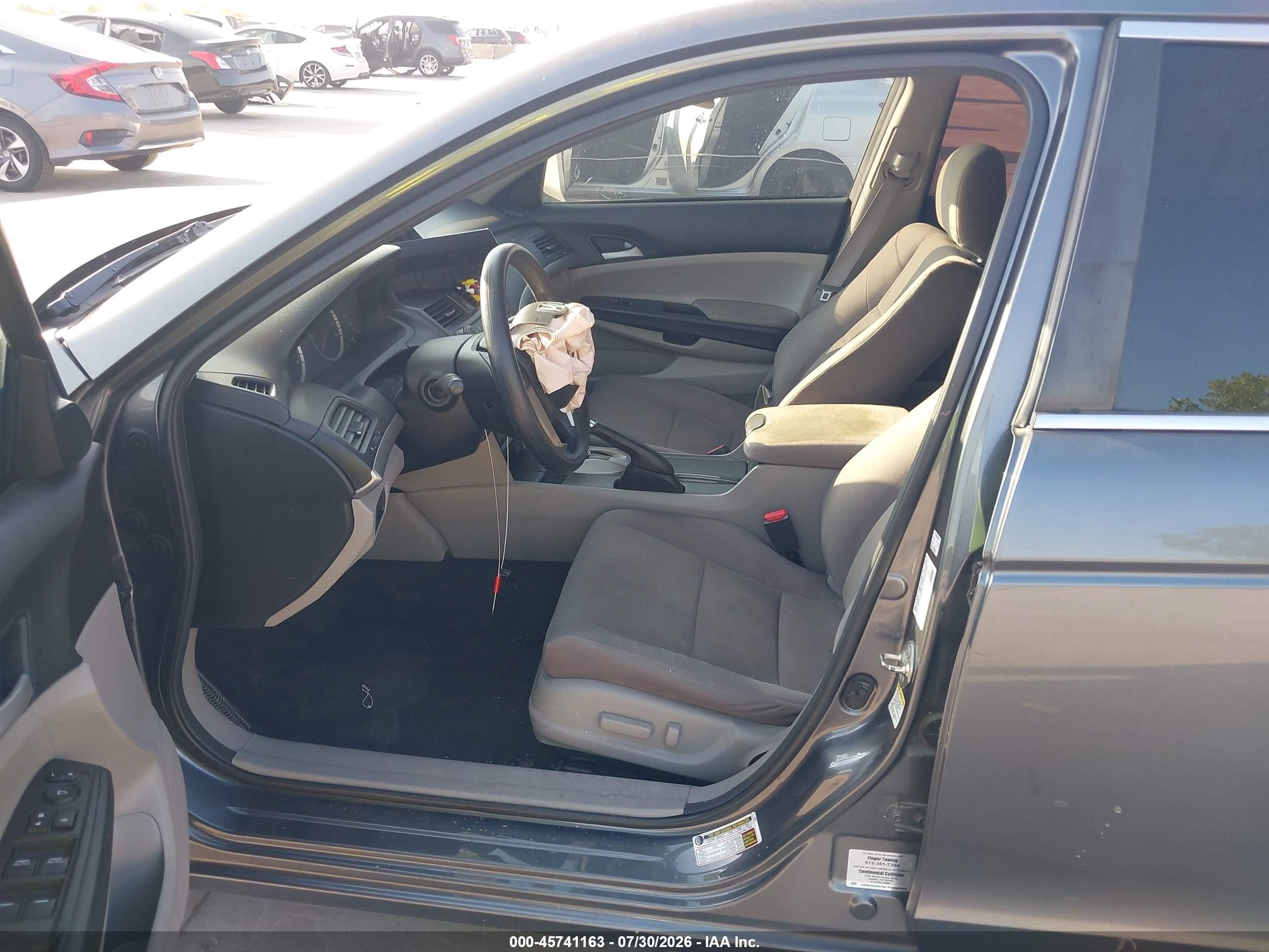 2012 Honda Accord 2.4 Lx-p Gray vin: 1HGCP2F45CA196967