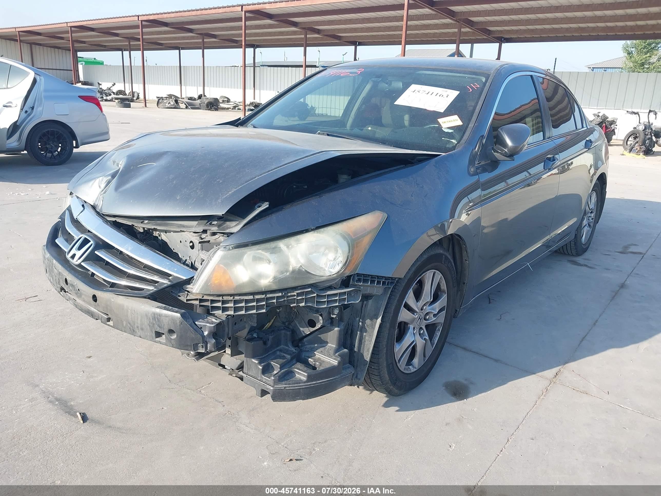 2012 Honda Accord 2.4 Lx-p Gray vin: 1HGCP2F45CA196967
