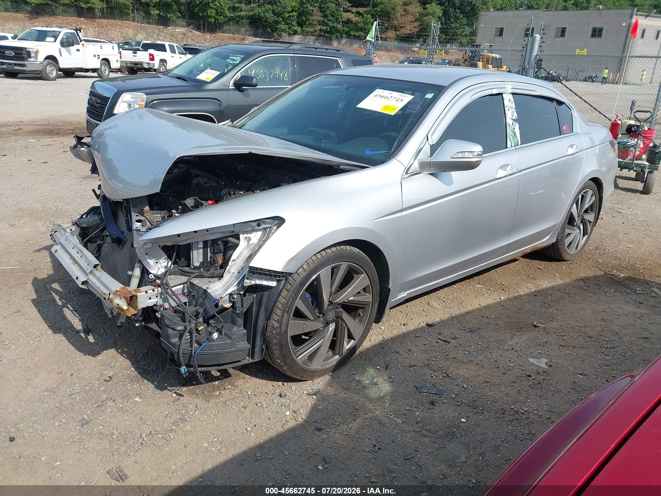 2011 Honda Accord 2.4 Lx-p Silver vin: 1HGCP2F46BA035414
