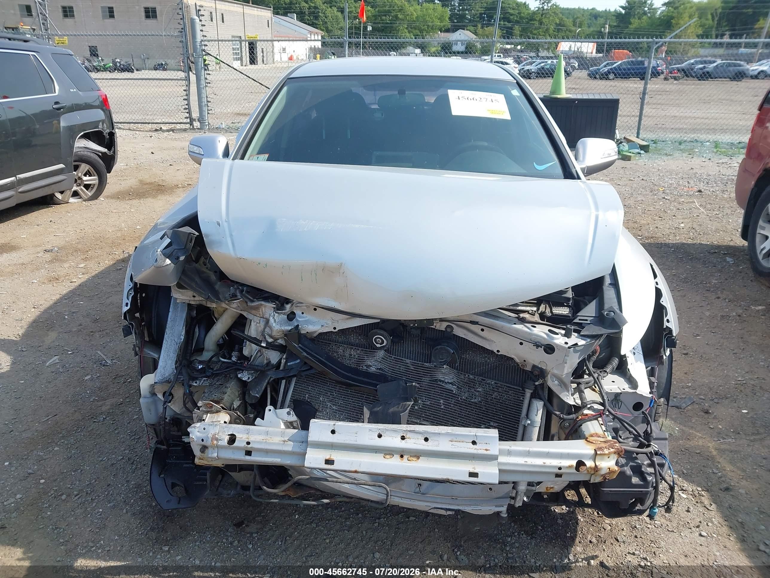 2011 Honda Accord 2.4 Lx-p Silver vin: 1HGCP2F46BA035414
