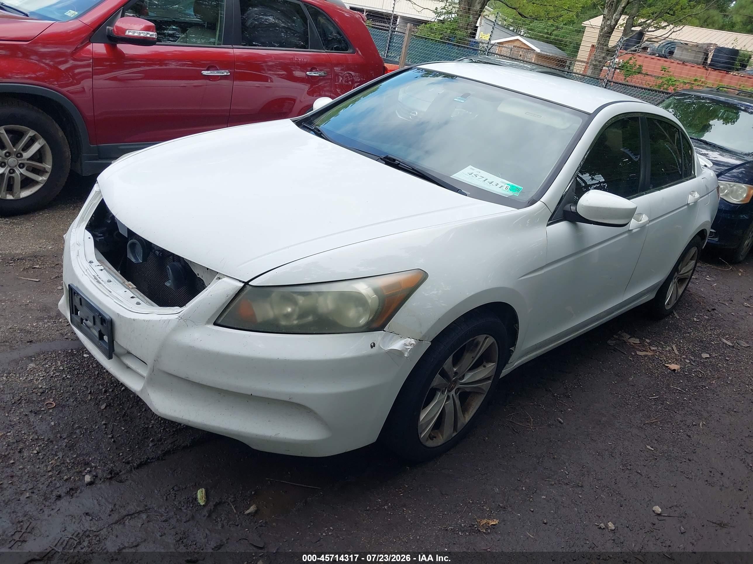 2011 Honda Accord 2.4 Lx-p White vin: 1HGCP2F46BA087853