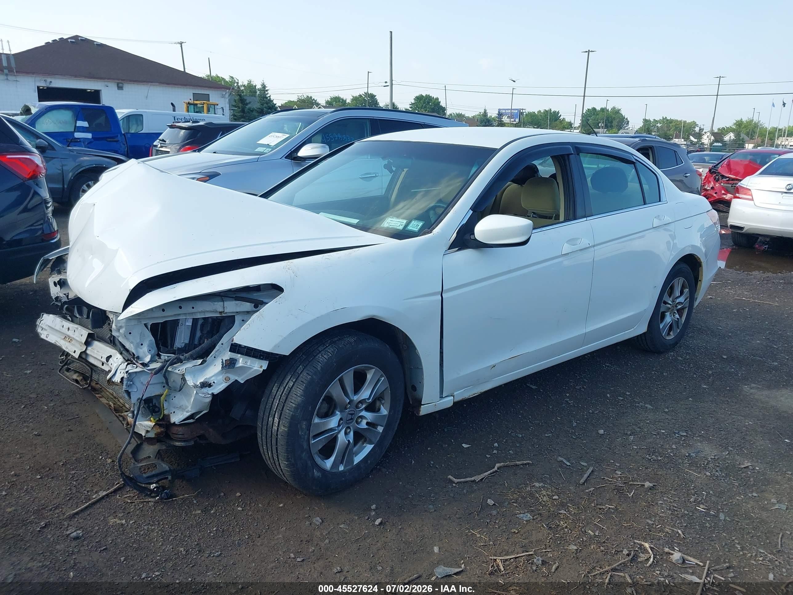 2011 Honda Accord 2.4 Lx-p Белый vin: 1HGCP2F46BA120530