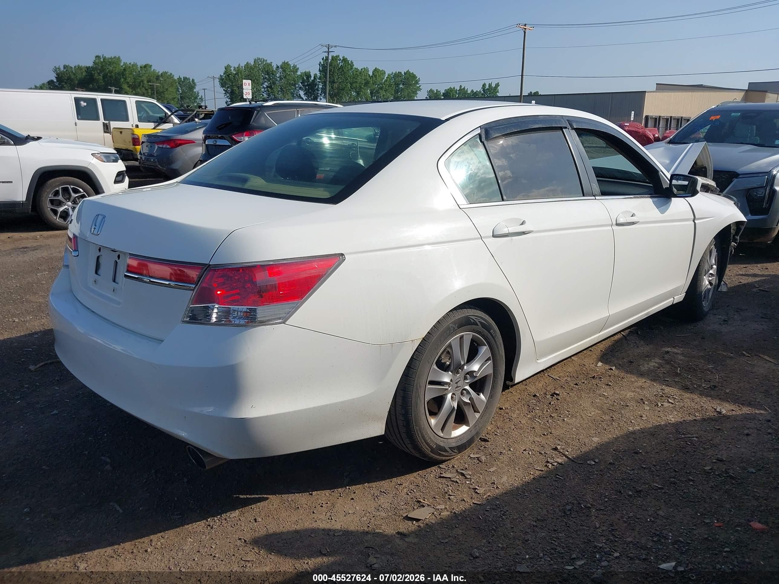 2011 Honda Accord 2.4 Lx-p Белый vin: 1HGCP2F46BA120530