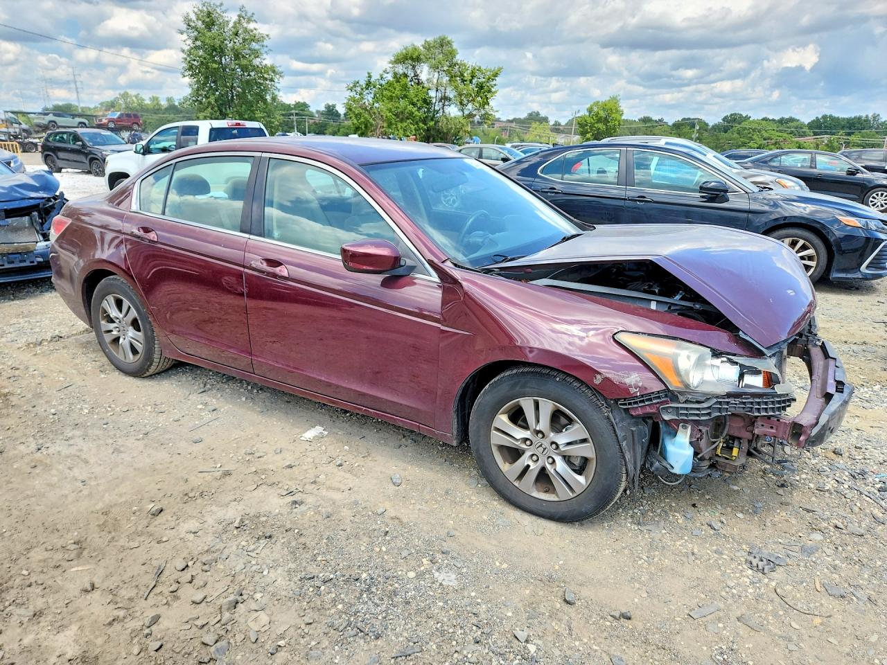 2012 Honda Accord Lxp Purple vin: 1HGCP2F46CA070584