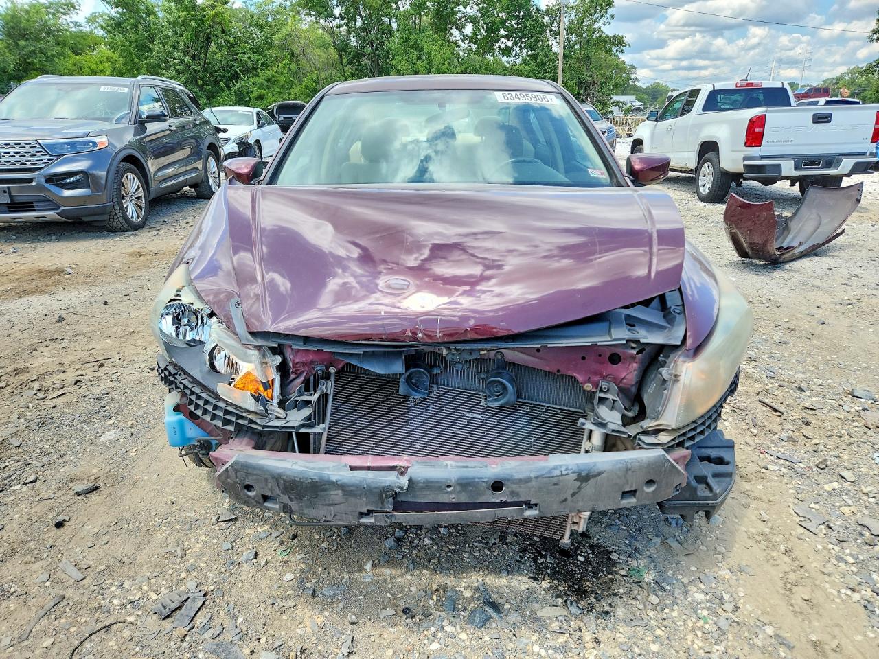 2012 Honda Accord Lxp Purple vin: 1HGCP2F46CA070584