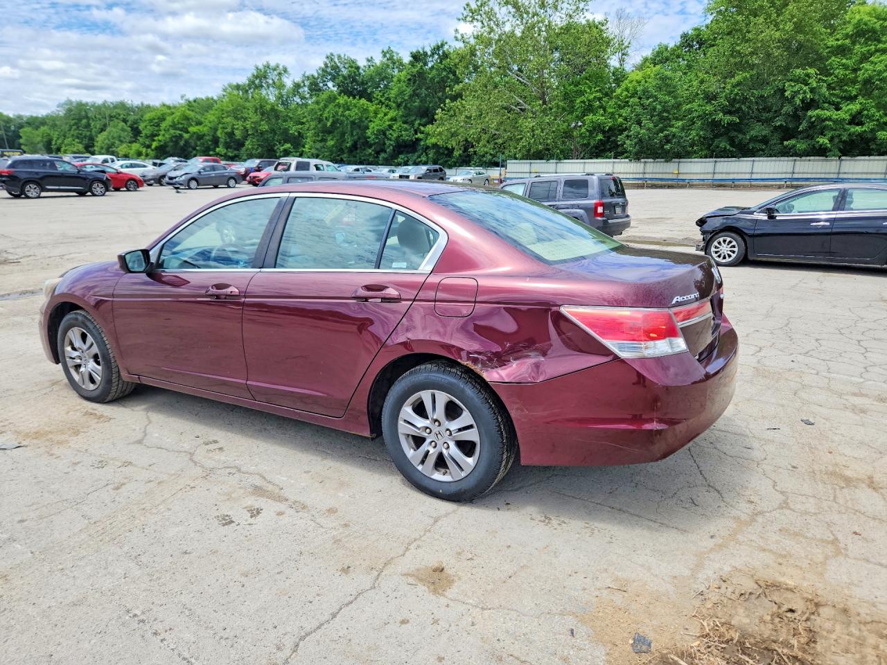 2012 Honda Accord Lxp Бордовый vin: 1HGCP2F46CA071461