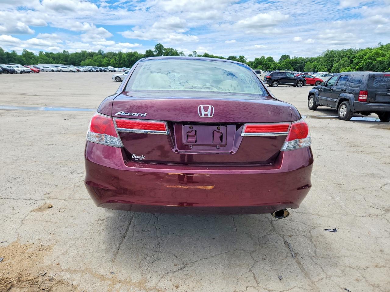 2012 Honda Accord Lxp Бордовый vin: 1HGCP2F46CA071461