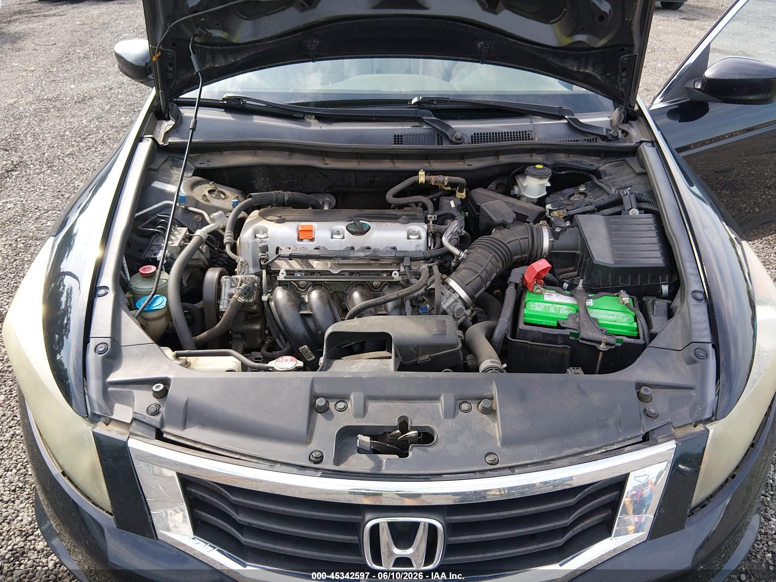 2010 Honda Accord 2.4 Lx-p Black vin: 1HGCP2F47AA064158