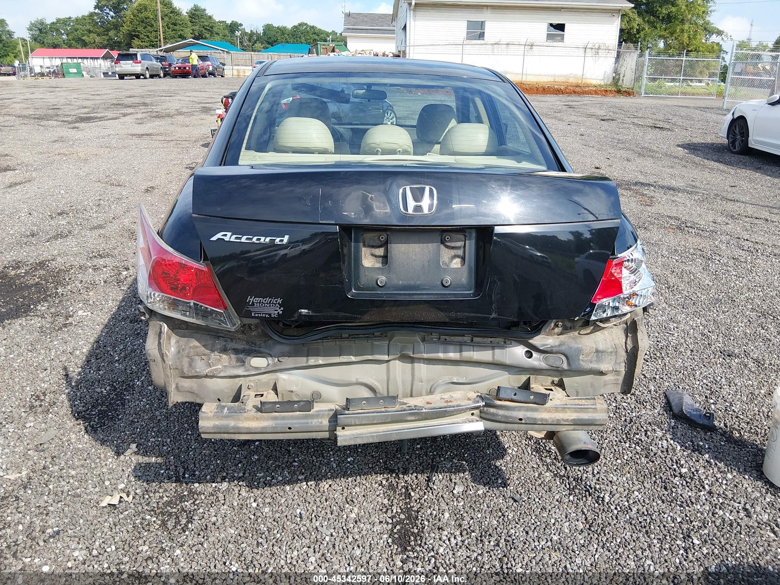 2010 Honda Accord 2.4 Lx-p Black vin: 1HGCP2F47AA064158