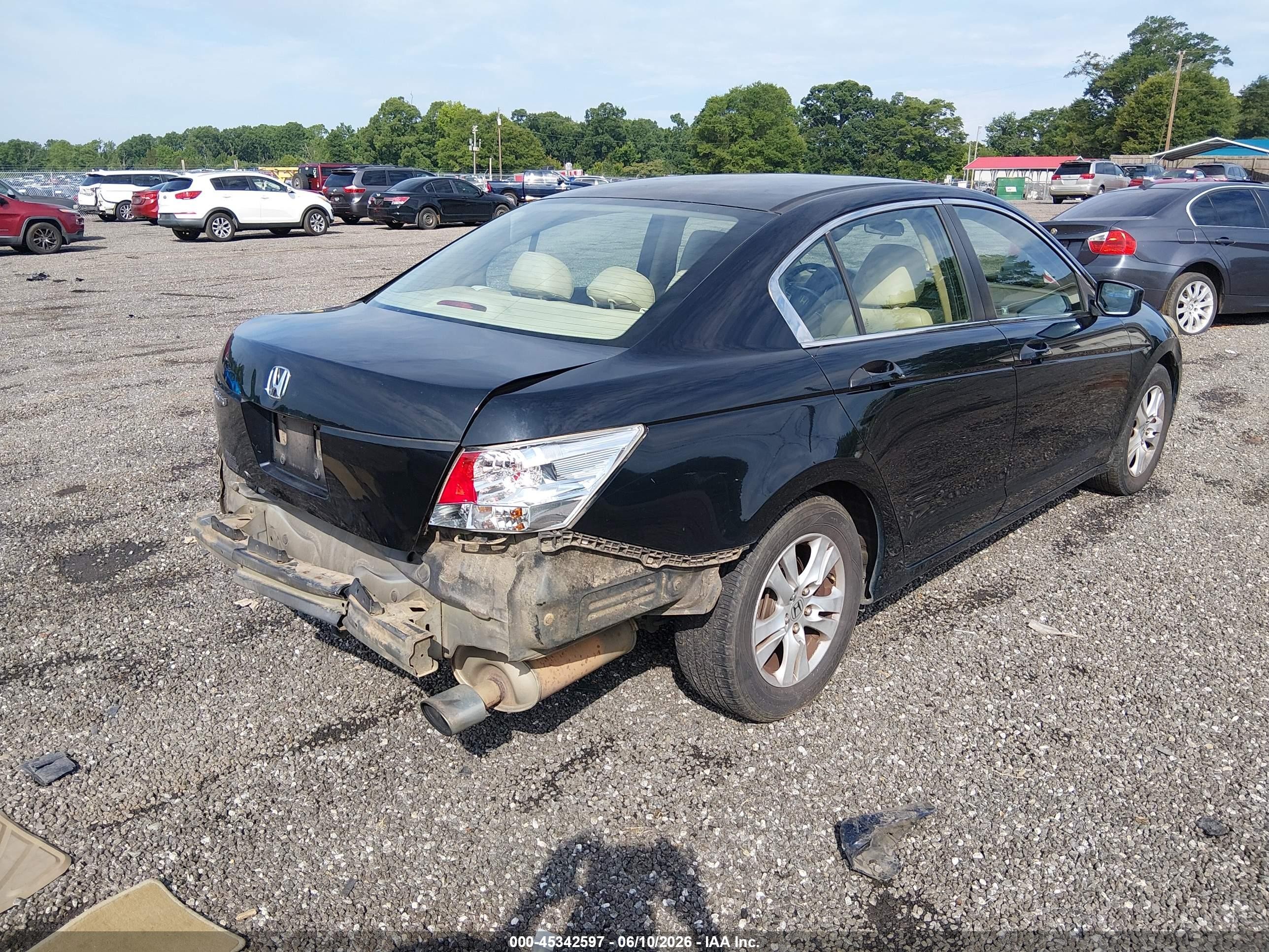 2010 Honda Accord 2.4 Lx-p Black vin: 1HGCP2F47AA064158