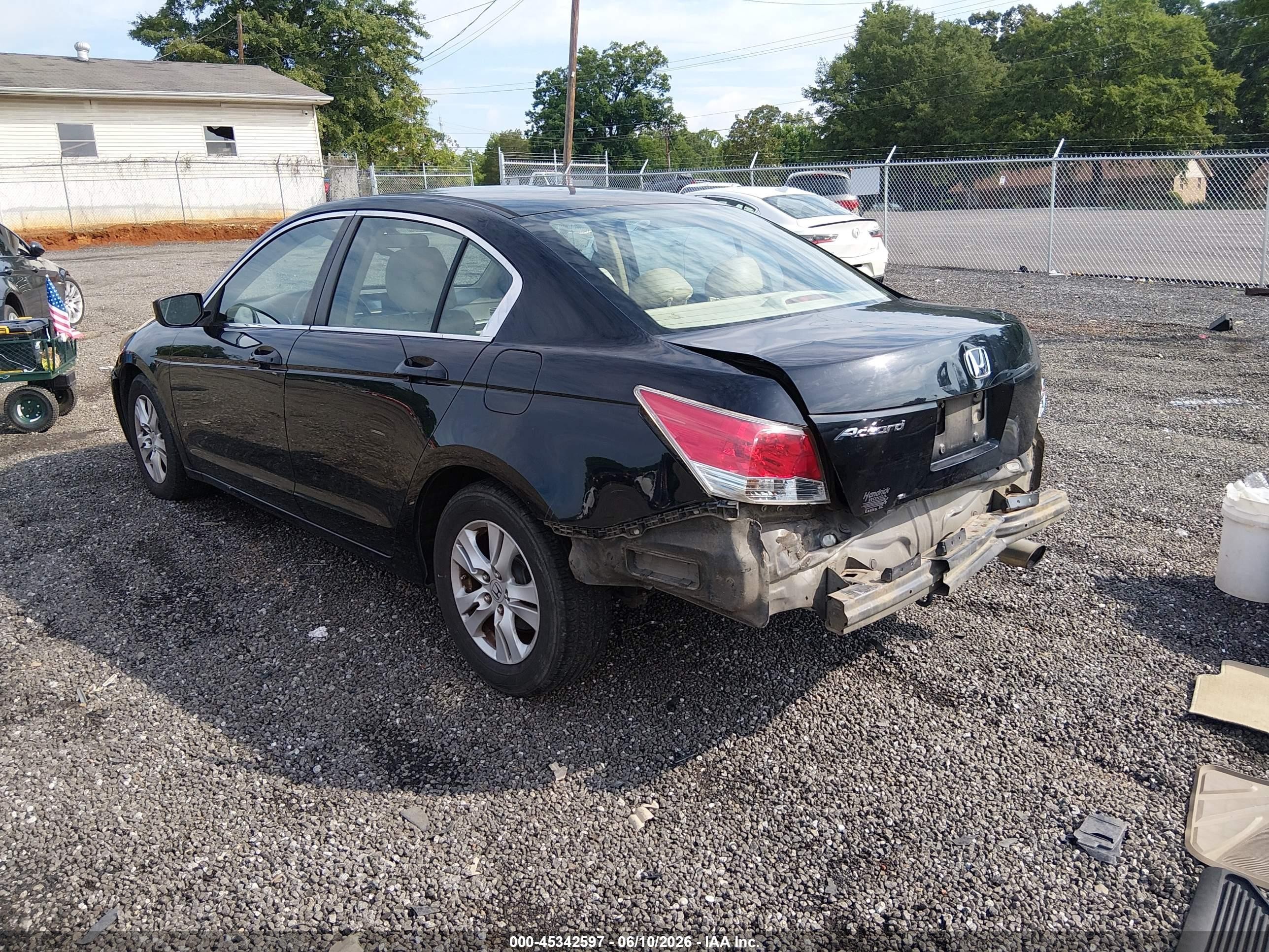 2010 Honda Accord 2.4 Lx-p Black vin: 1HGCP2F47AA064158