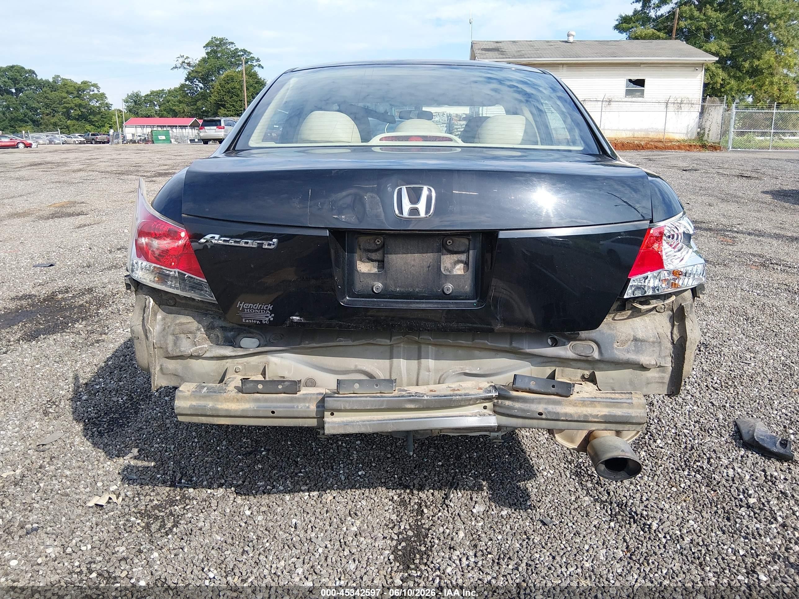 2010 Honda Accord 2.4 Lx-p Black vin: 1HGCP2F47AA064158