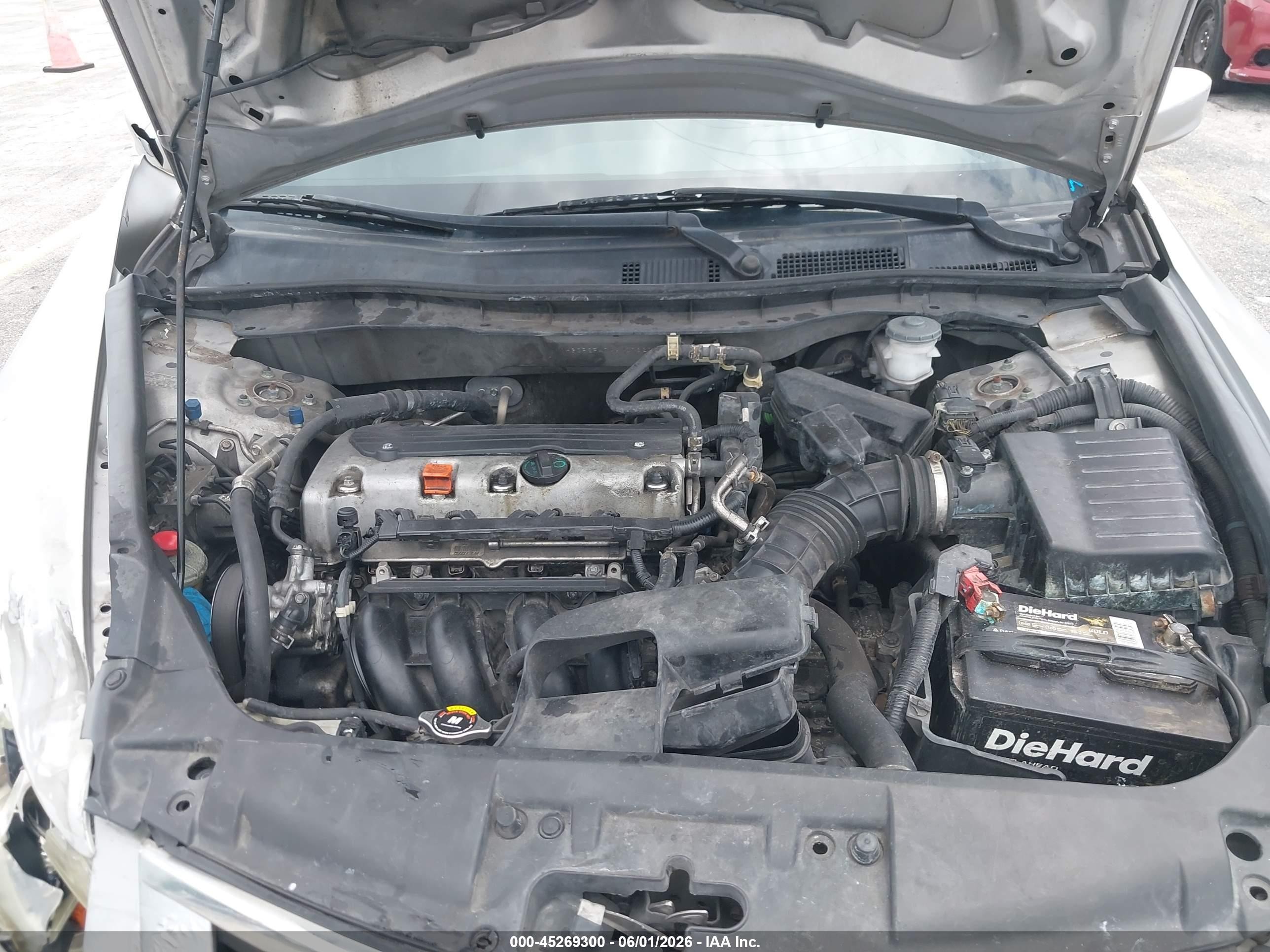 2010 Honda Accord 2.4 Lx-p Серебряный vin: 1HGCP2F47AA107820