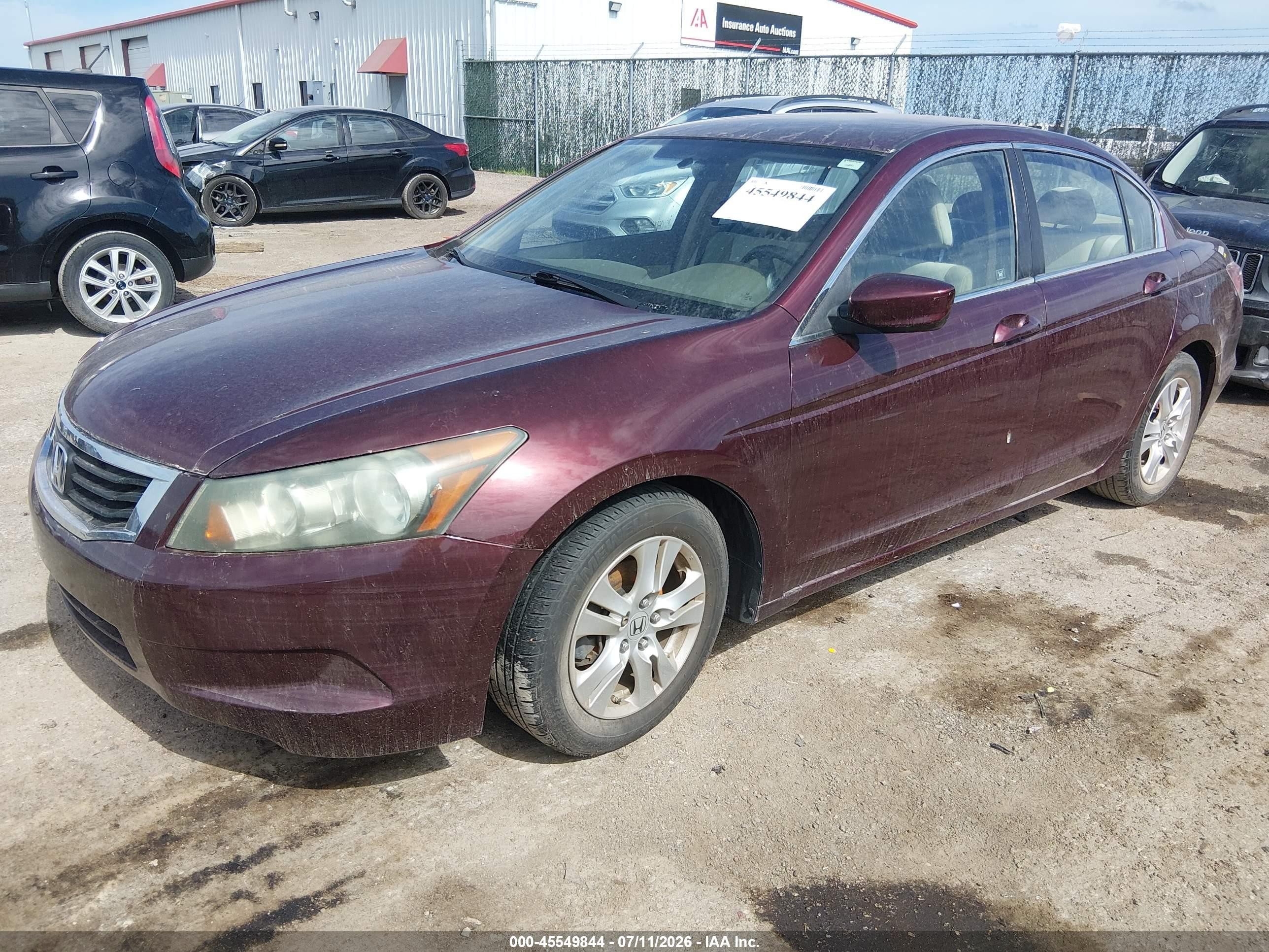 2010 Honda Accord 2.4 Lx-p Purple vin: 1HGCP2F47AA174000