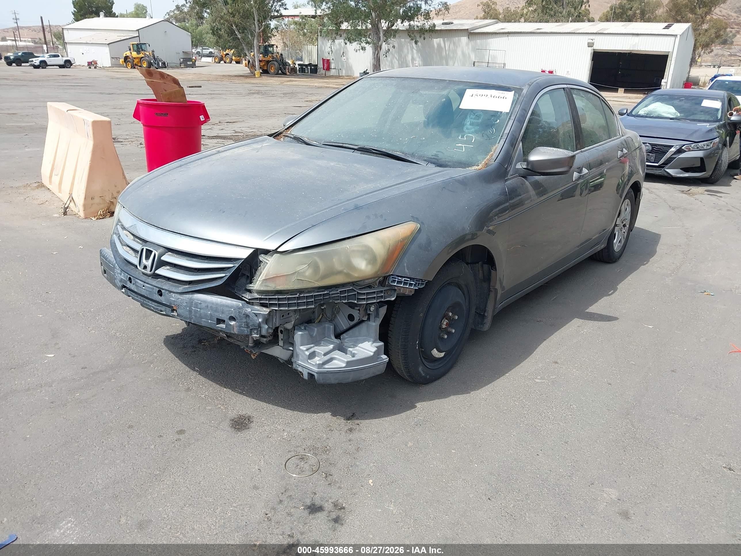 2011 Honda Accord 2.4 Lx-p Gray vin: 1HGCP2F47BA110394