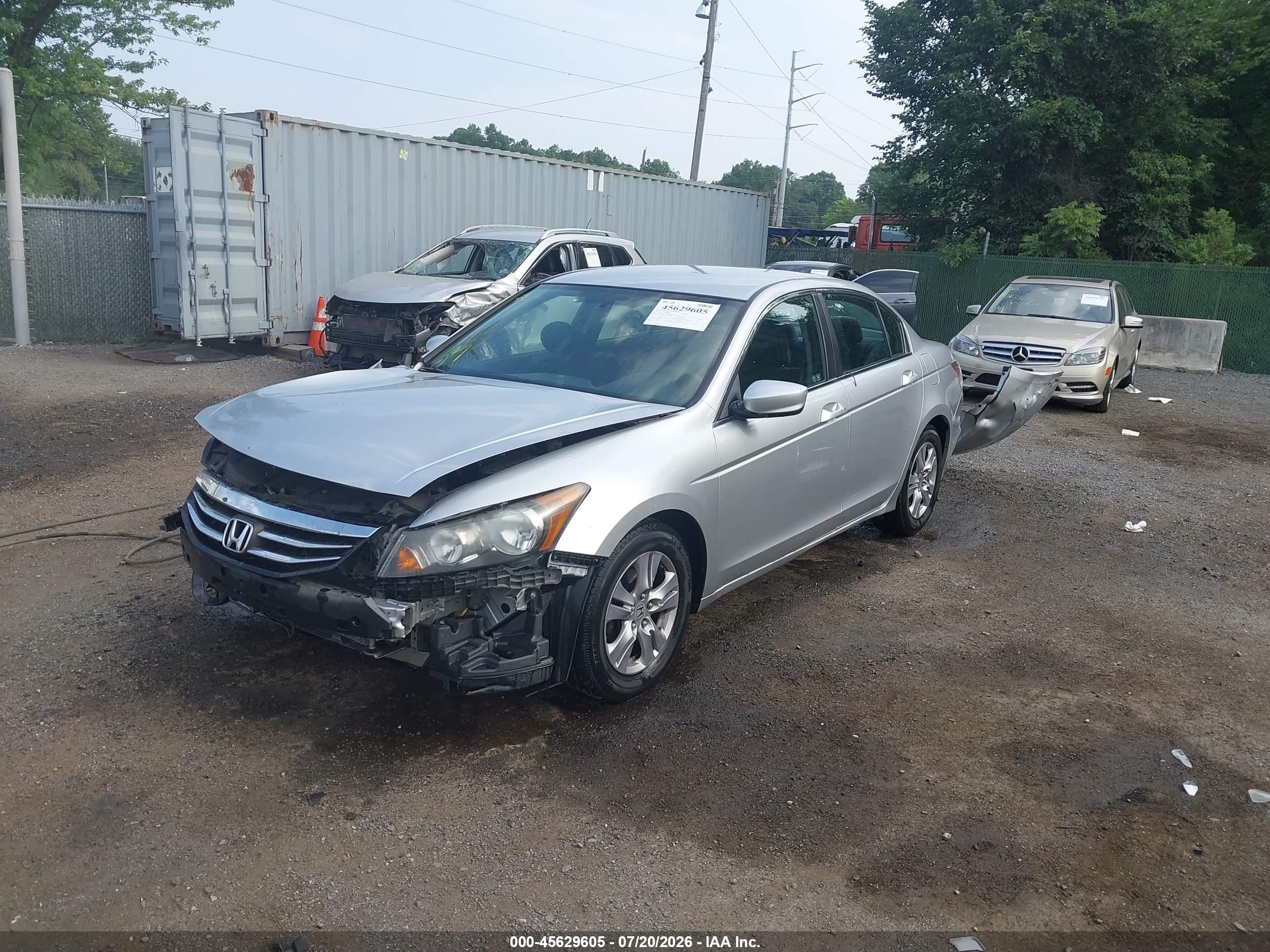 2012 Honda Accord 2.4 Lx-p Серебряный vin: 1HGCP2F47CA011978