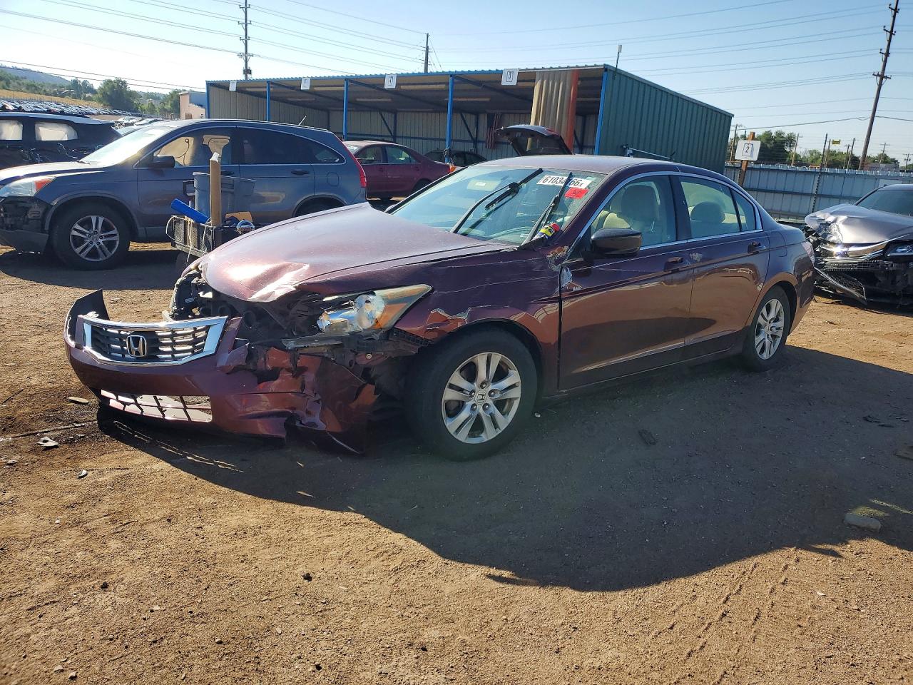 2010 Honda Accord Lxp Red vin: 1HGCP2F48AA037339