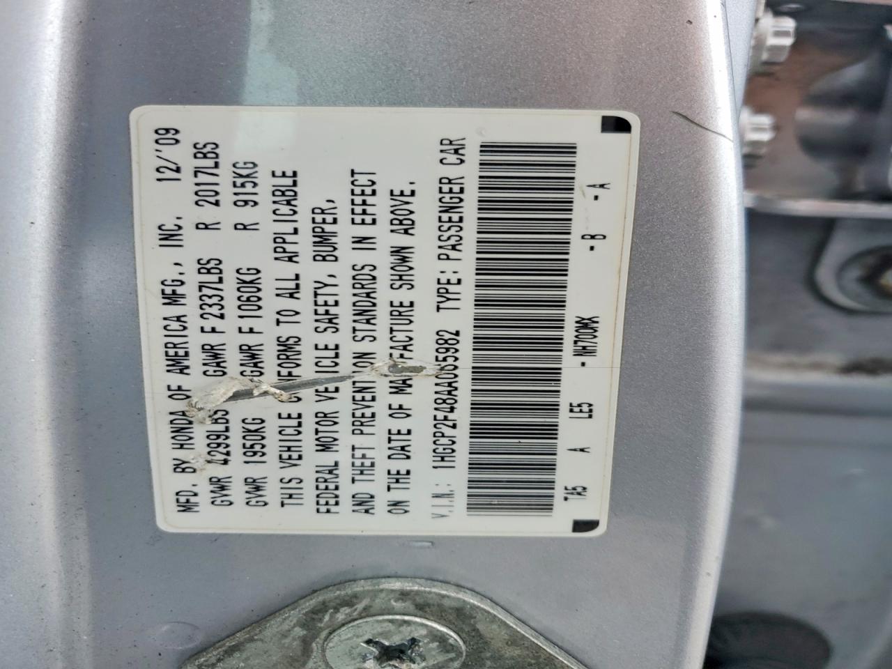2010 Honda Accord Lxp Silver vin: 1HGCP2F48AA065982