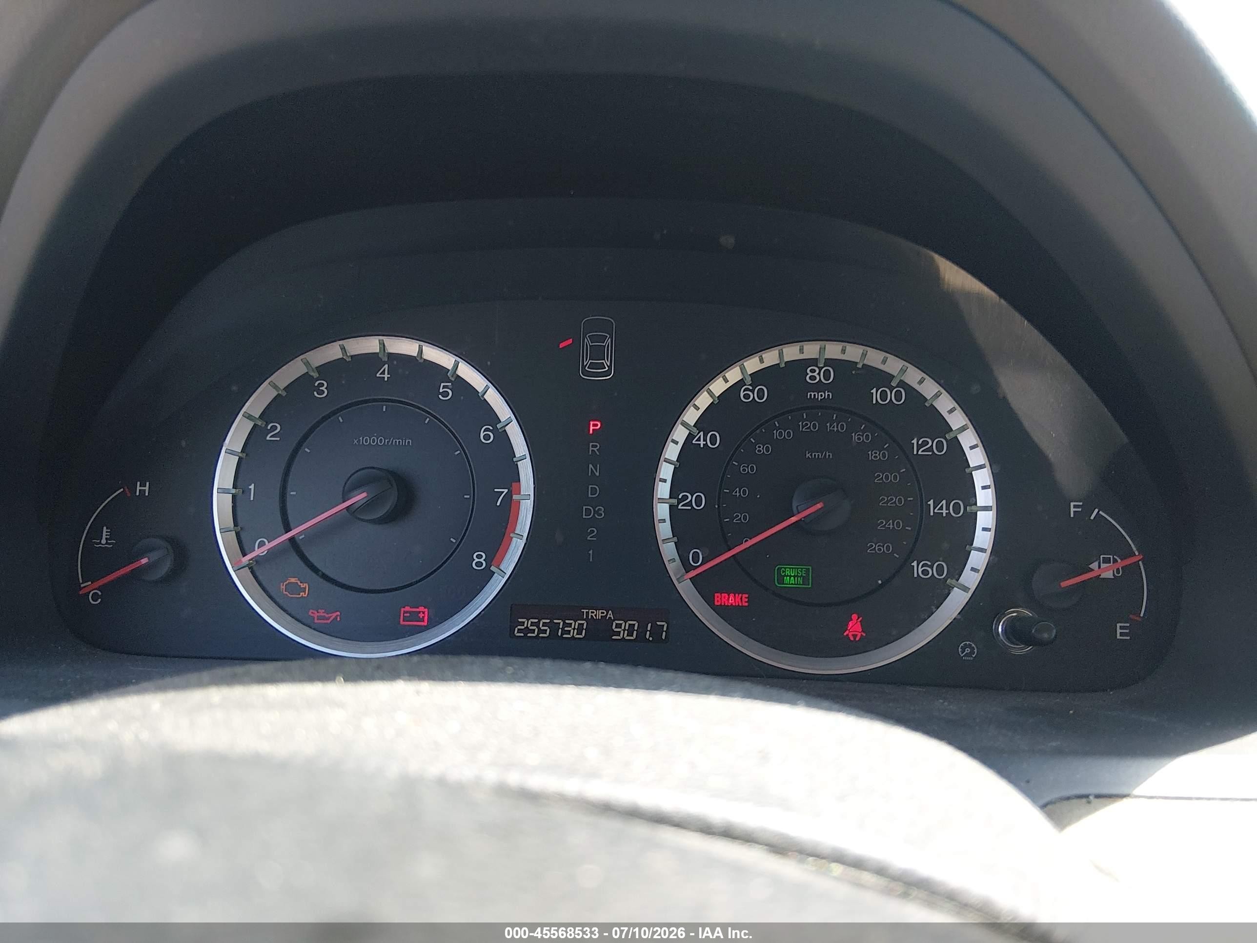 2010 Honda Accord 2.4 Lx-p Burgundy vin: 1HGCP2F48AA113030