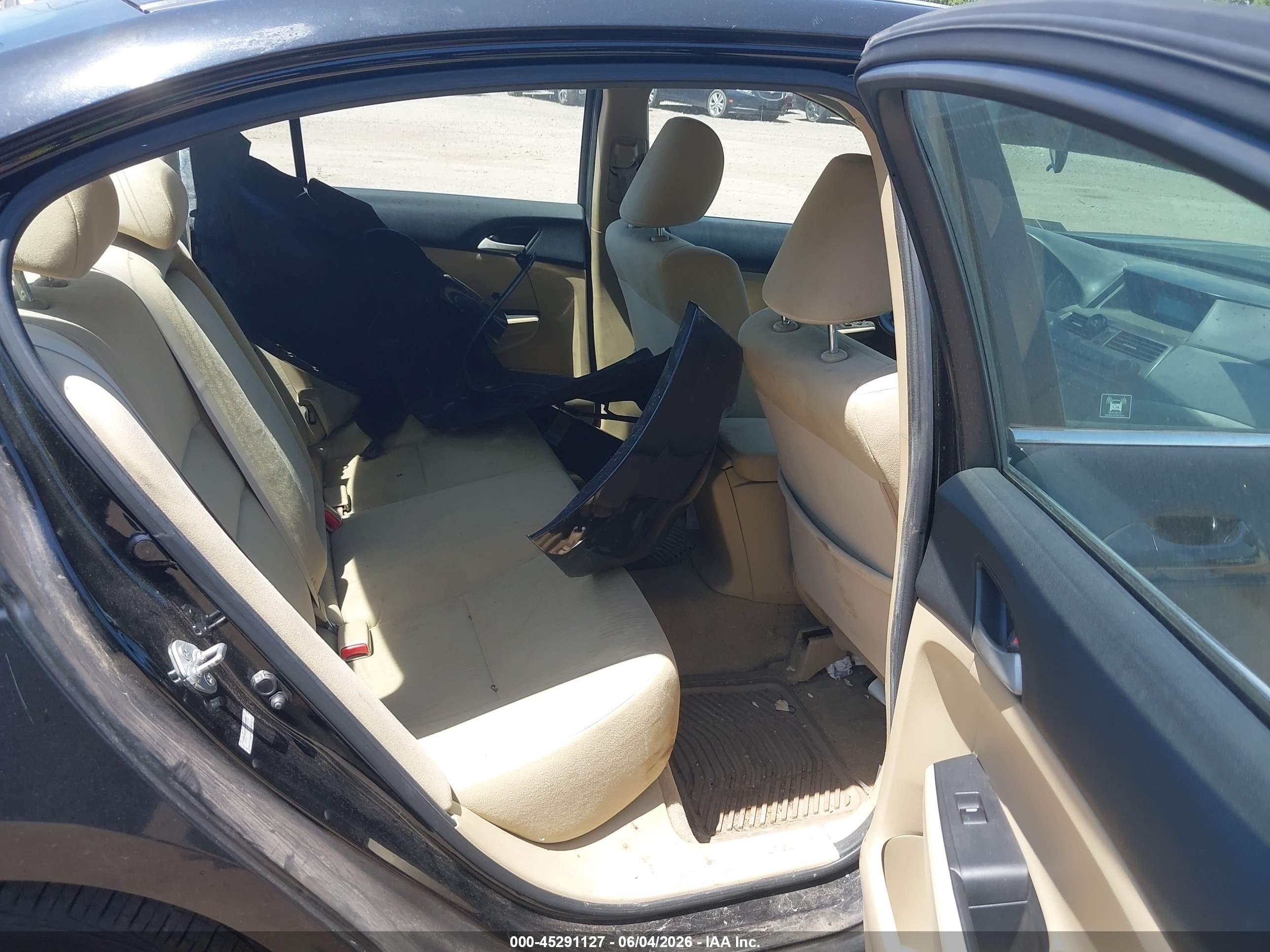 2011 Honda Accord 2.4 Lx-p Black vin: 1HGCP2F48BA035950