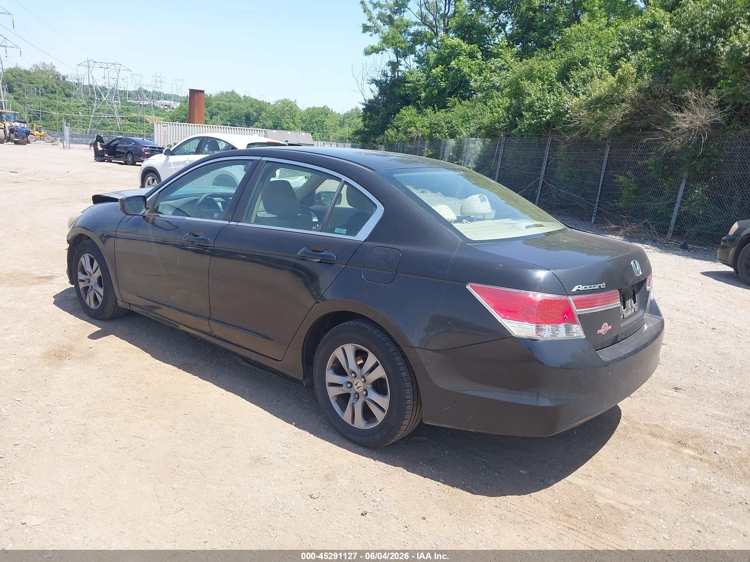 2011 Honda Accord 2.4 Lx-p Black vin: 1HGCP2F48BA035950