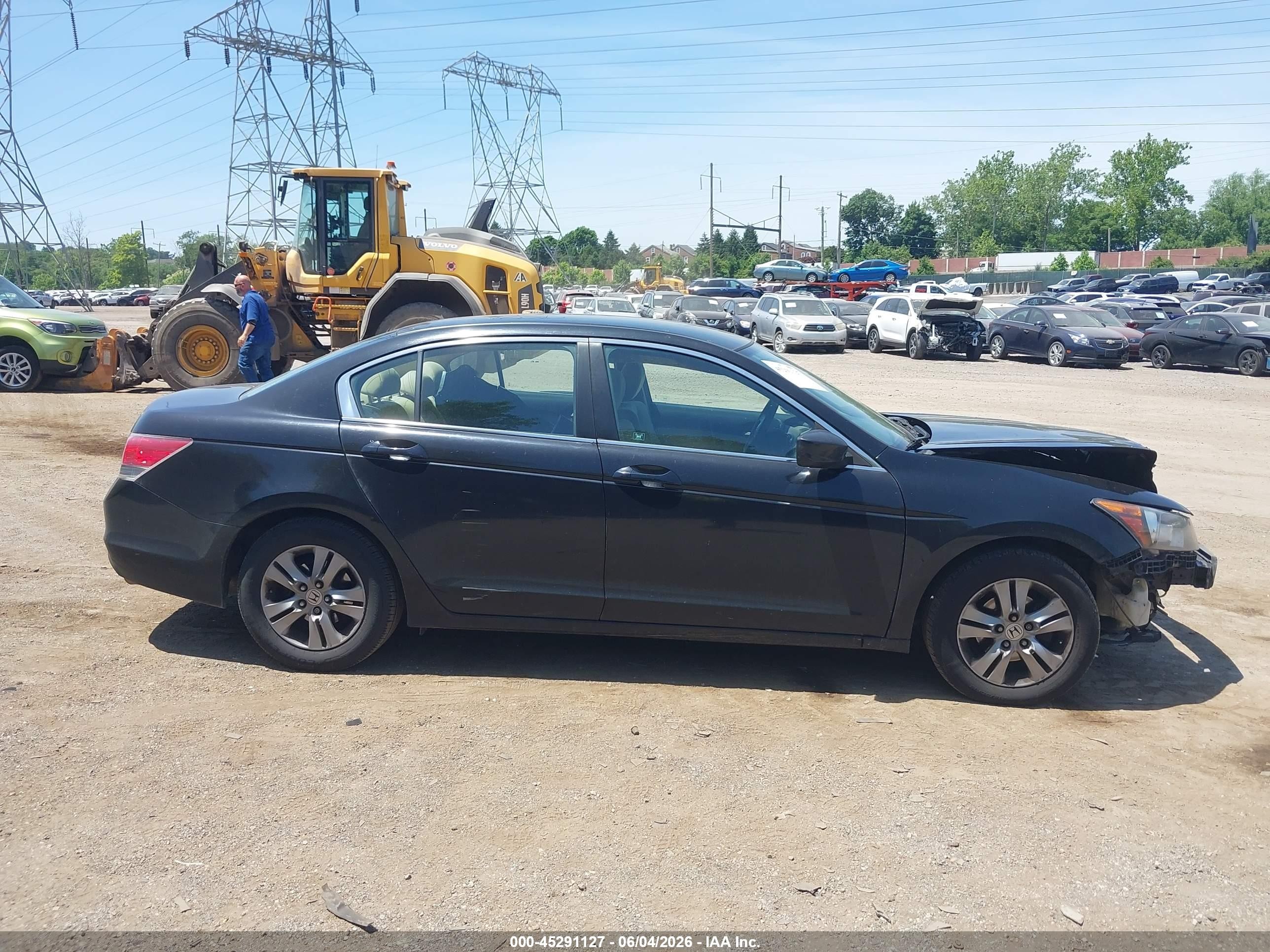 2011 Honda Accord 2.4 Lx-p Black vin: 1HGCP2F48BA035950