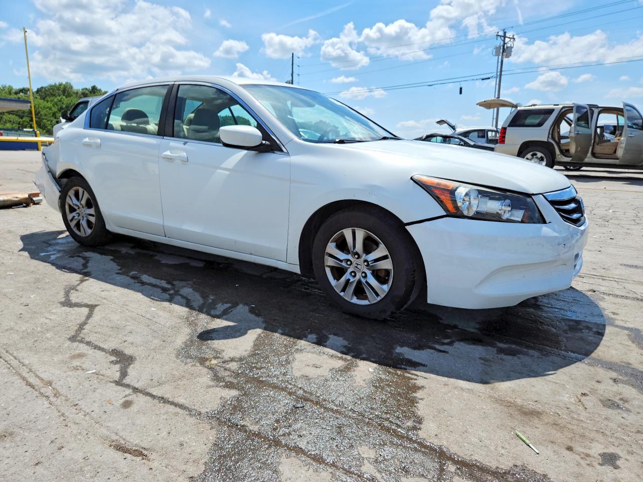 2011 Honda Accord Lxp White vin: 1HGCP2F48BA072674