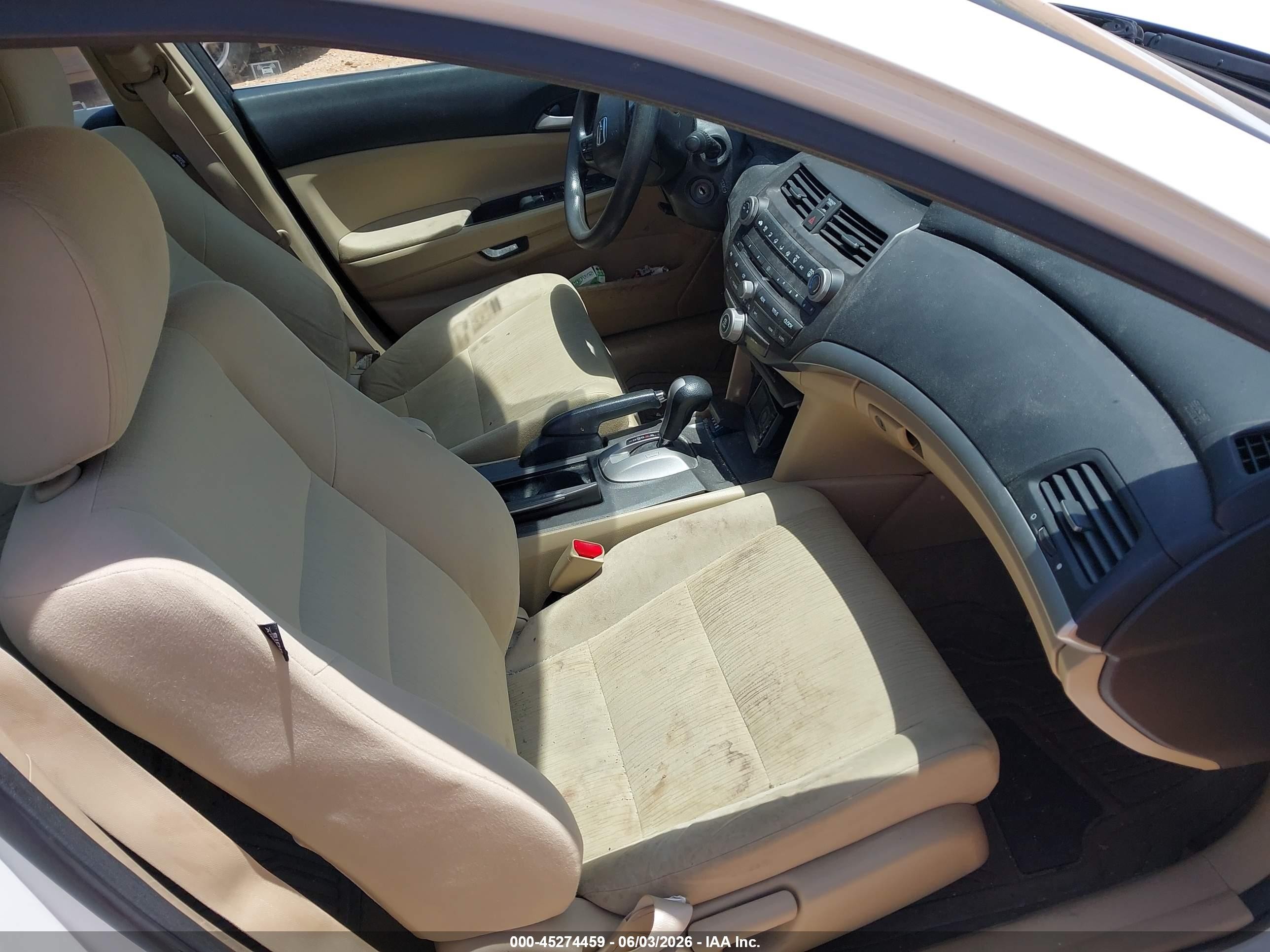 2011 Honda Accord 2.4 Lx-p White vin: 1HGCP2F48BA147499