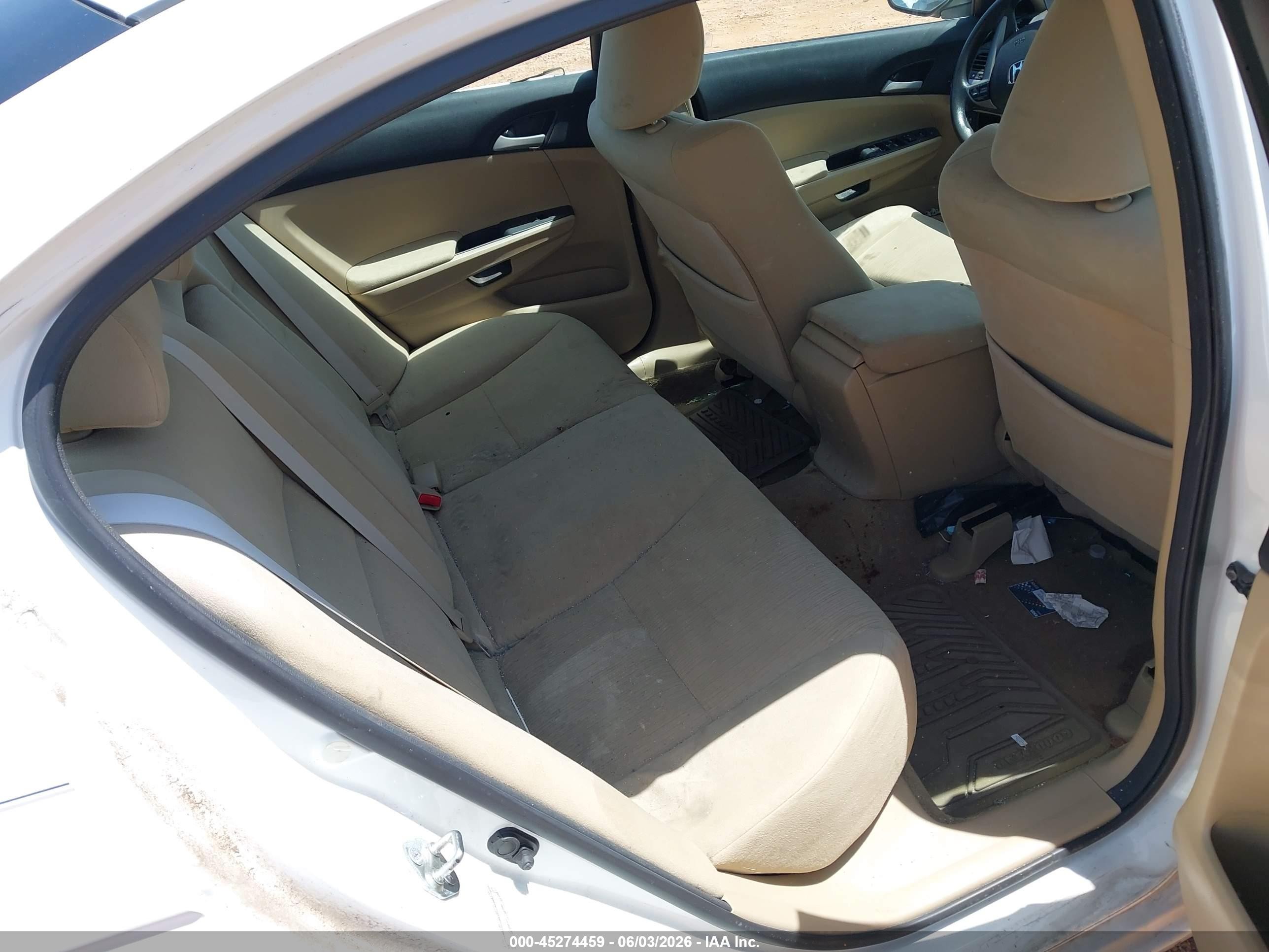 2011 Honda Accord 2.4 Lx-p White vin: 1HGCP2F48BA147499