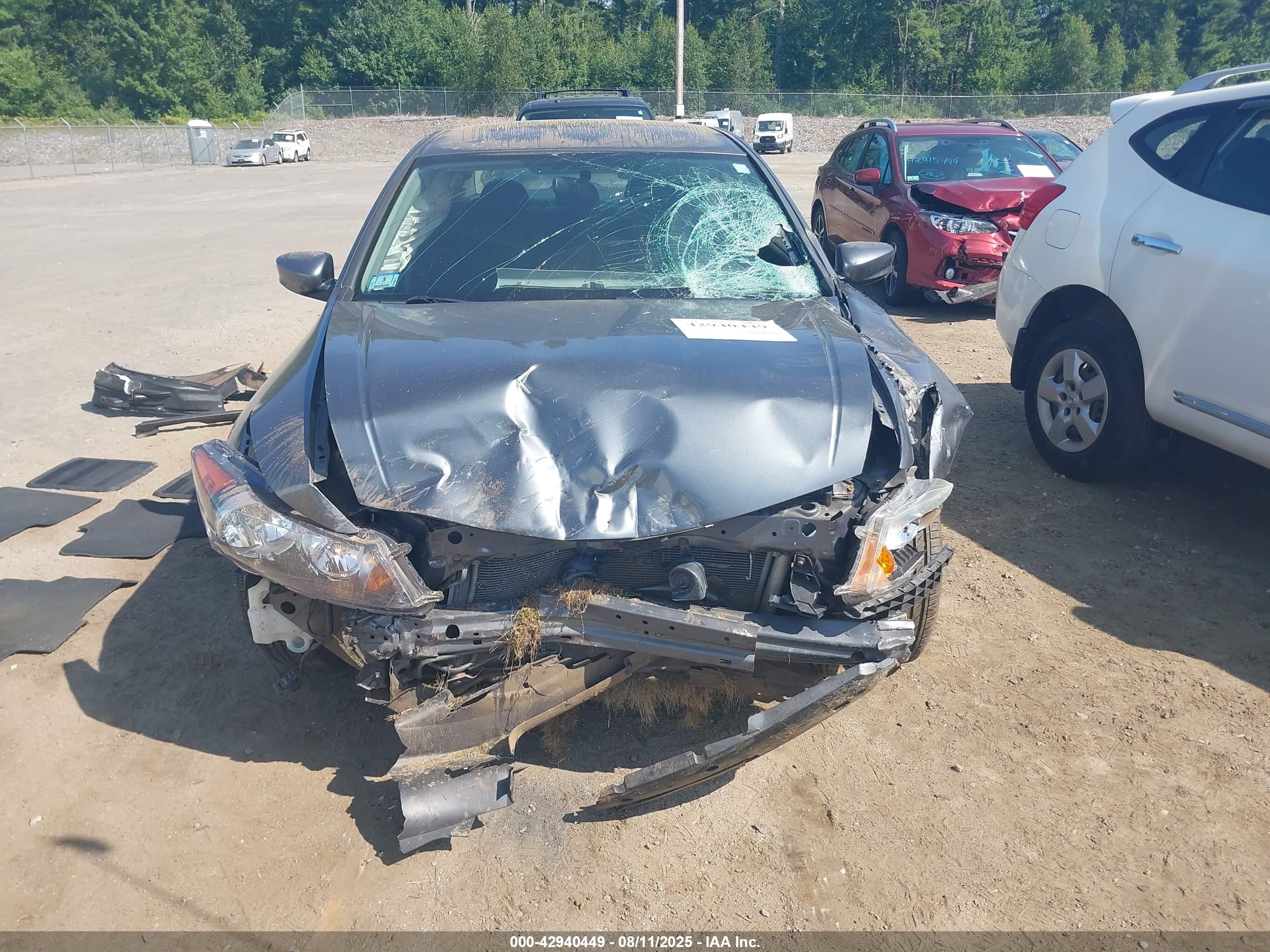 2012 Honda Accord Sdn Lx Premium Gray vin: 1HGCP2F48CA057707