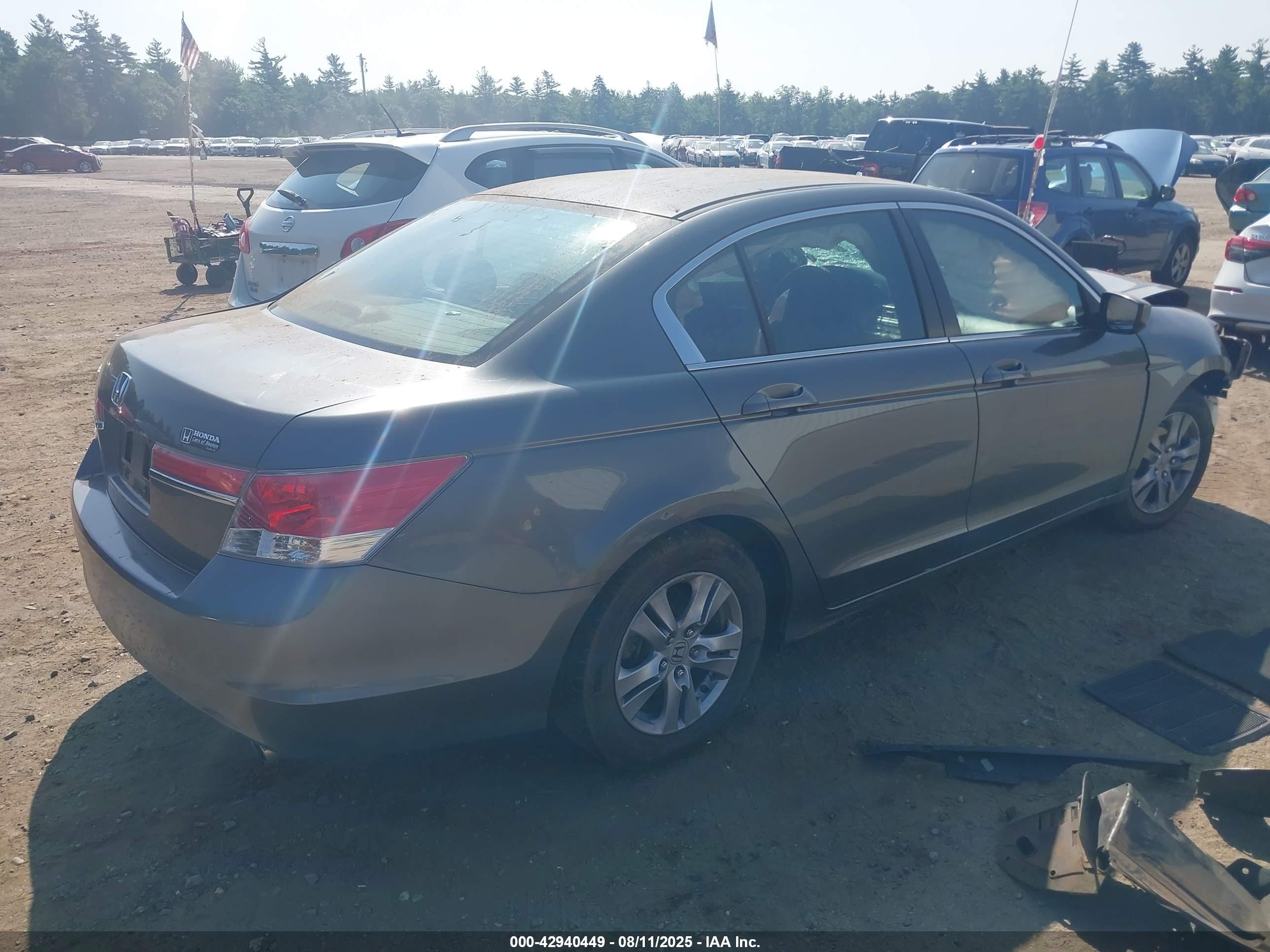 2012 Honda Accord Sdn Lx Premium Gray vin: 1HGCP2F48CA057707