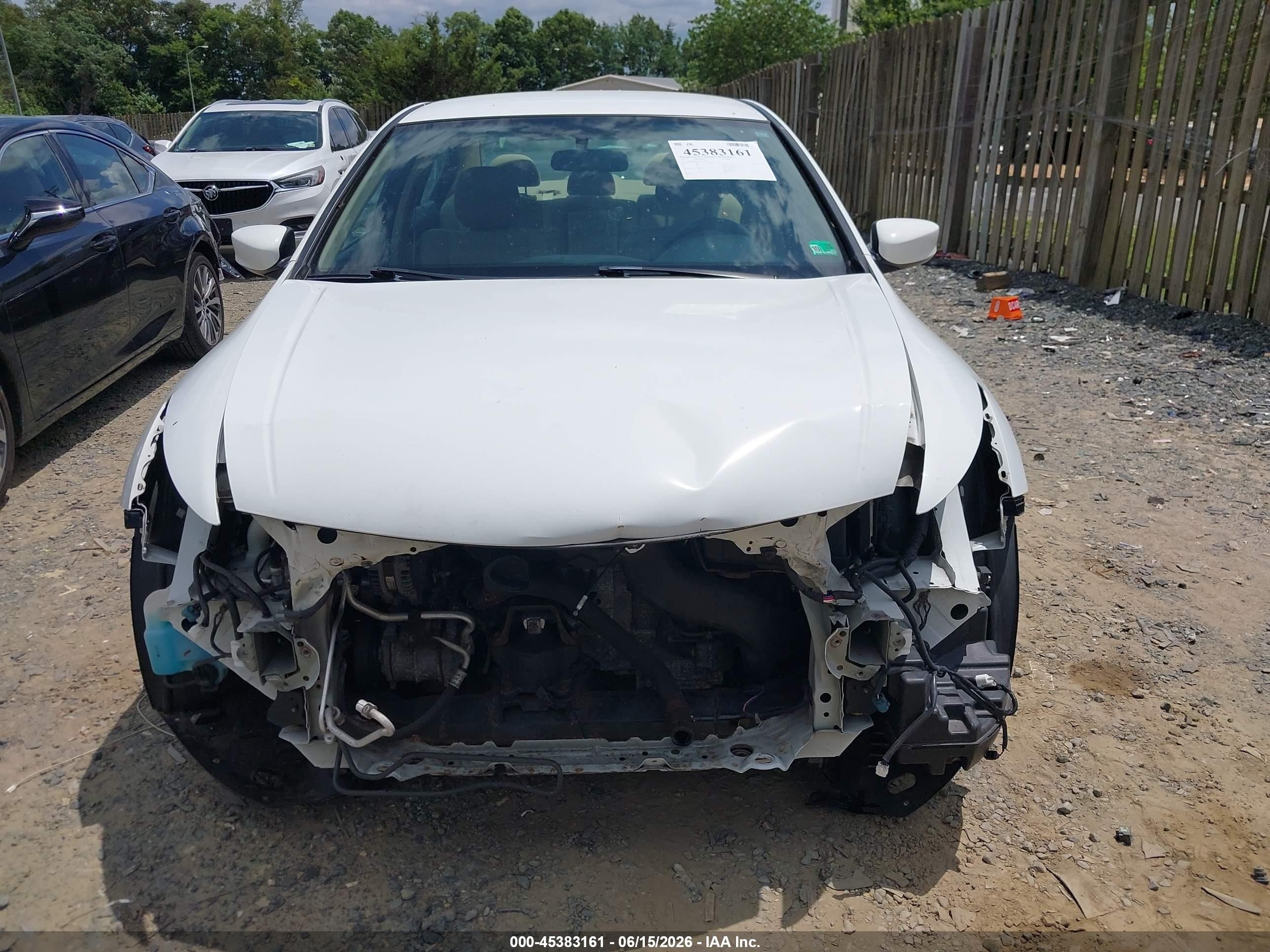 2012 Honda Accord 2.4 Lx-p White vin: 1HGCP2F48CA175336