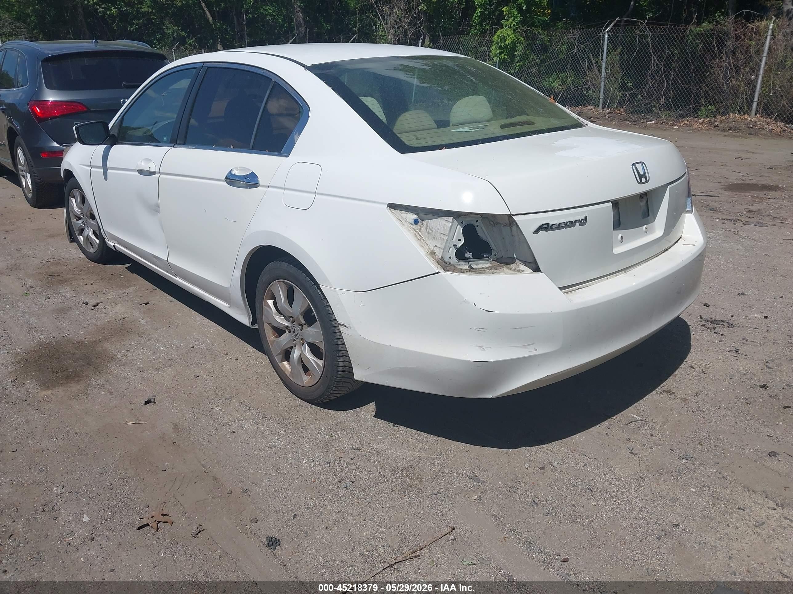 2010 Honda Accord 2.4 Lx-p White vin: 1HGCP2F49AA009355