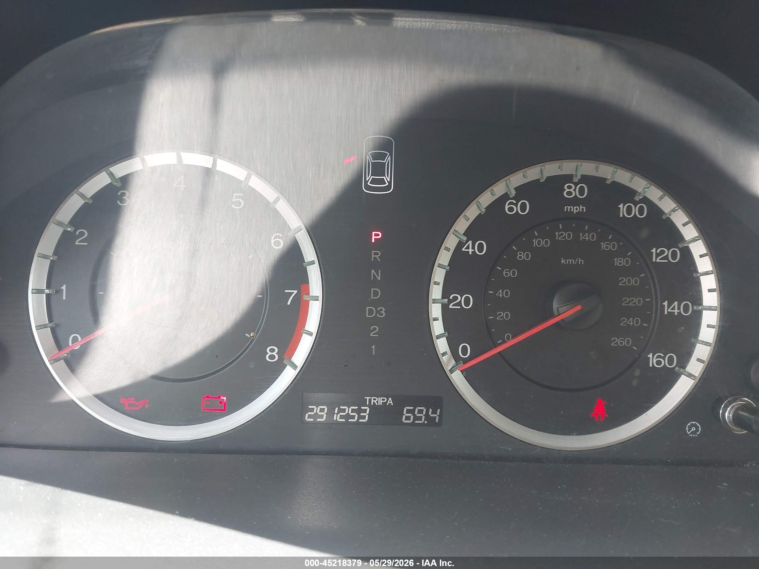 2010 Honda Accord 2.4 Lx-p White vin: 1HGCP2F49AA009355