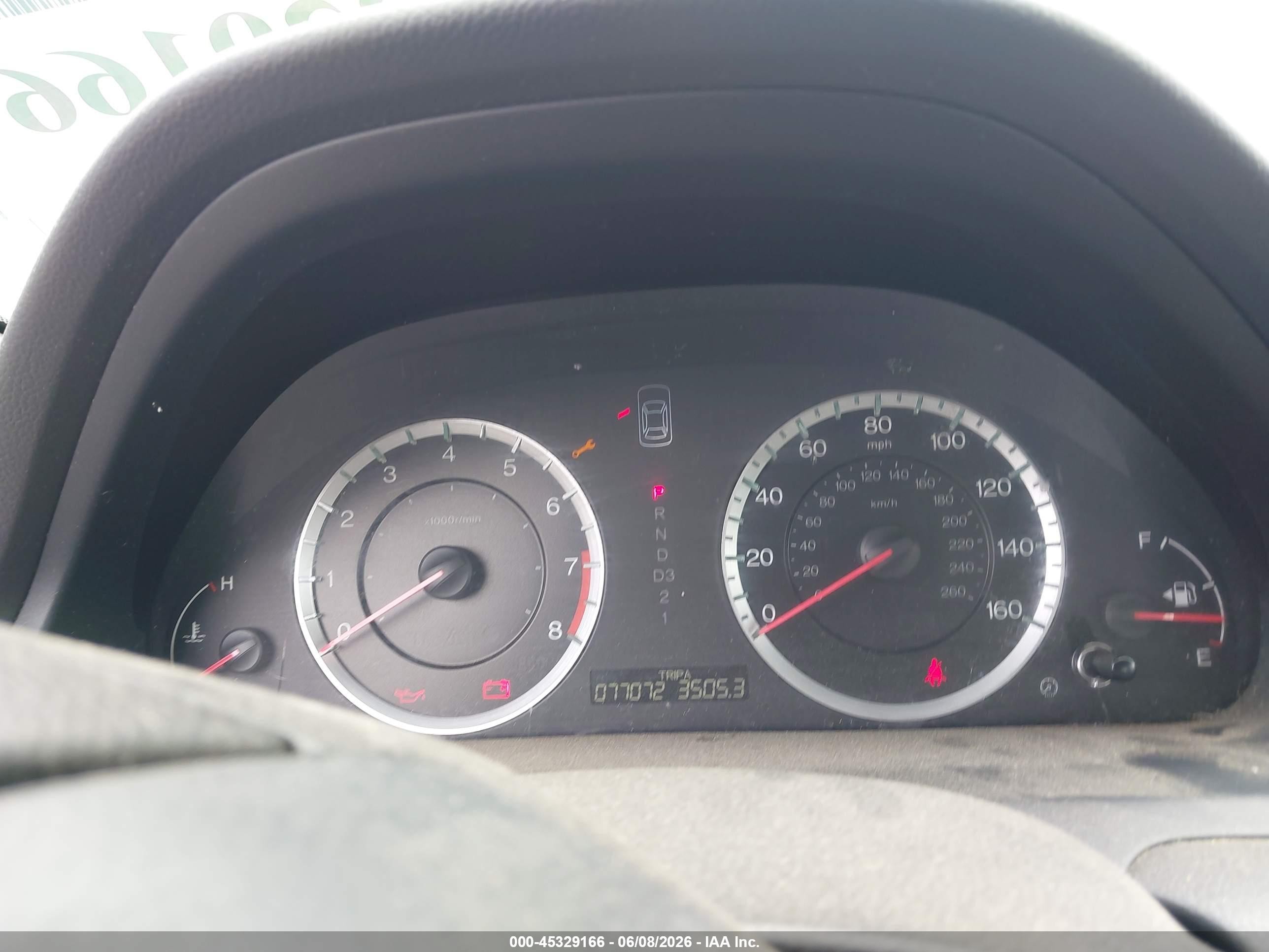 2010 Honda Accord 2.4 Lx-p Серый vin: 1HGCP2F49AA042890