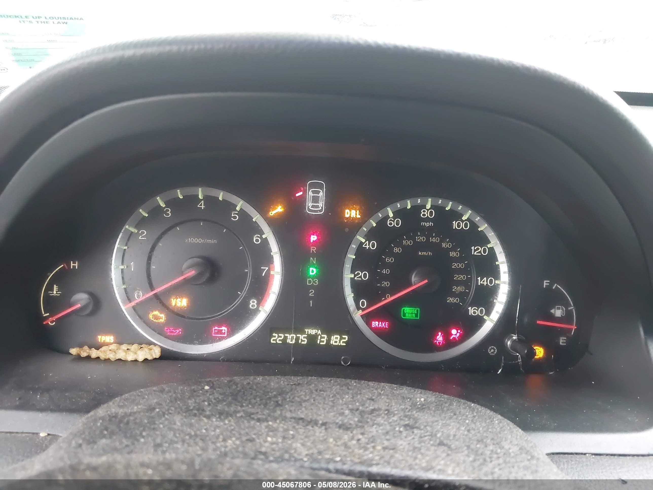 2010 Honda Accord 2.4 Lx-p Red vin: 1HGCP2F49AA053694